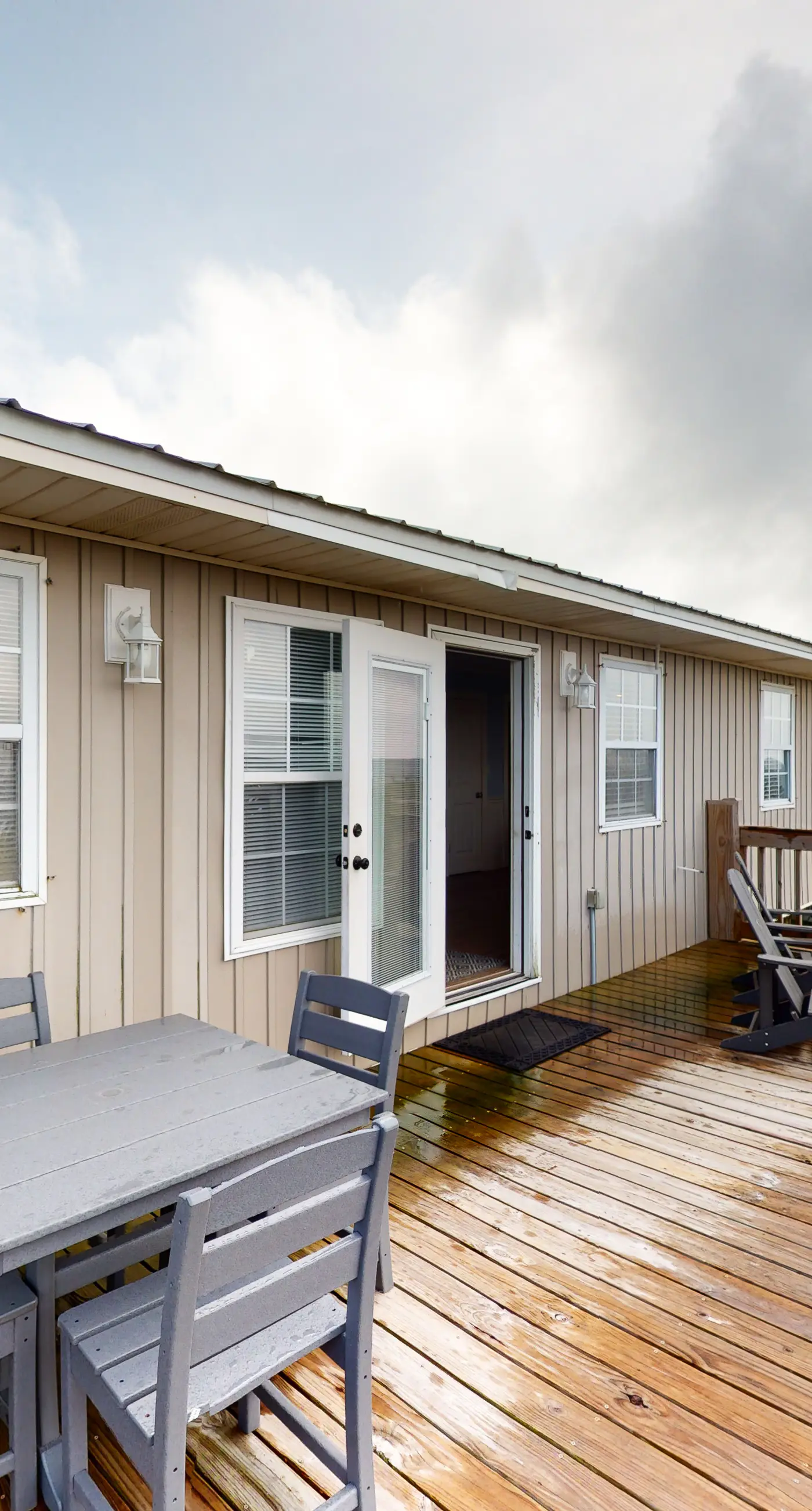 Dog-friendly home with sound-side deck, full kitchen, & fantastic views
