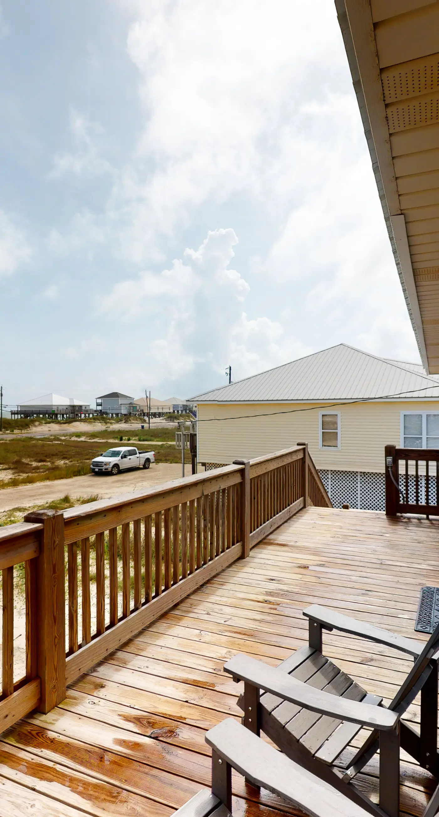 Dog-friendly home with sound-side deck, full kitchen, & fantastic views
