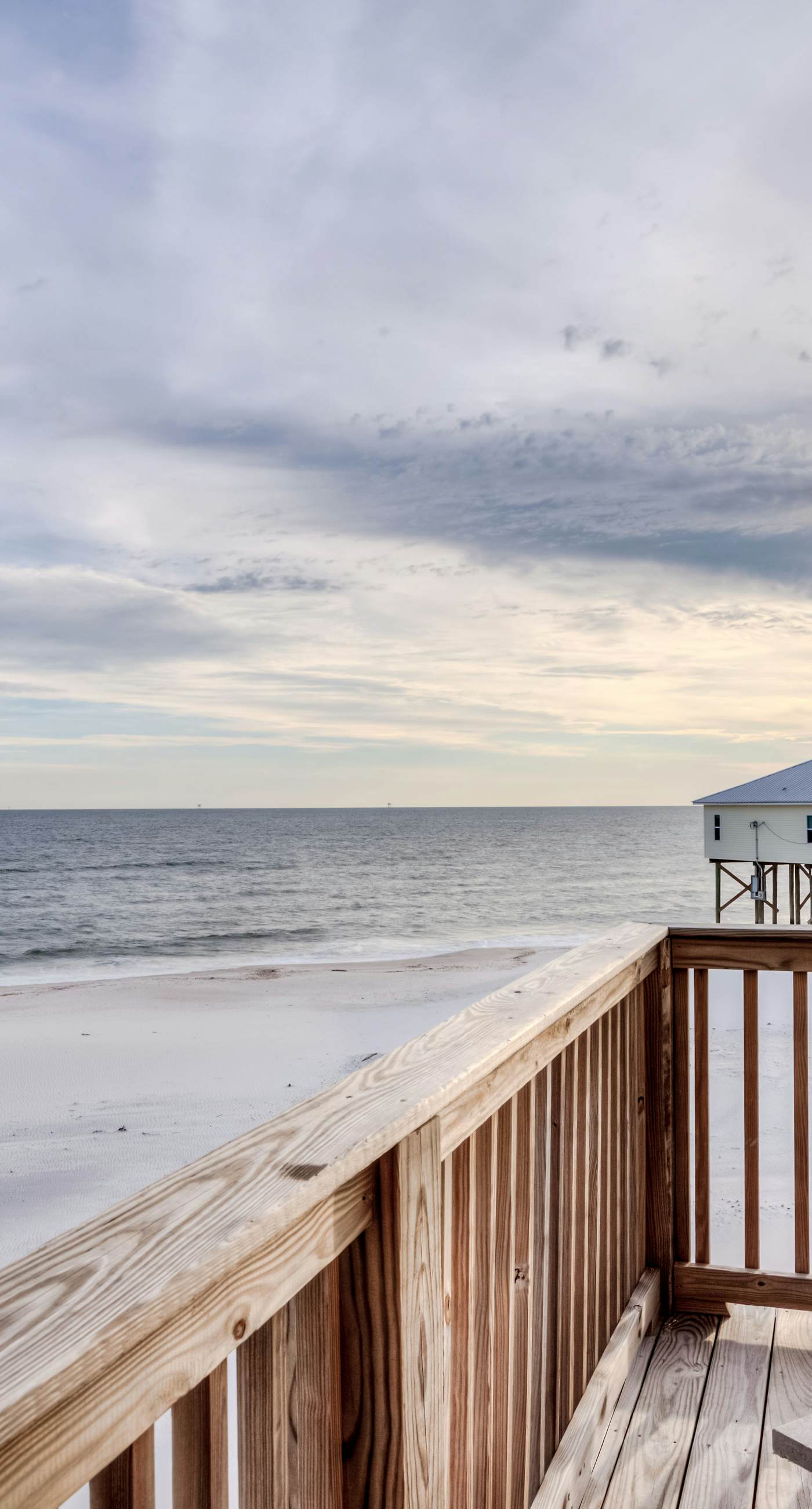 Spectacular Gulf-front home with covered porch & views - on the beach