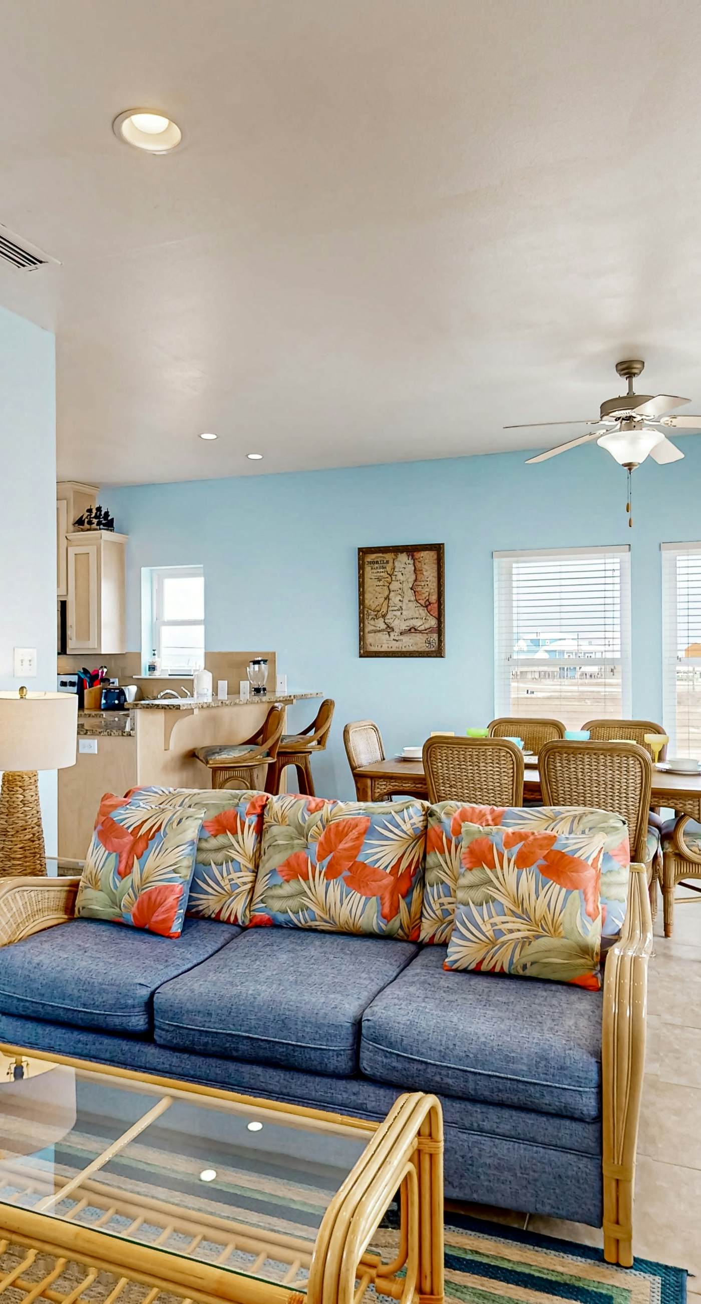 Spectacular Gulf-front home with covered porch & views - on the beach