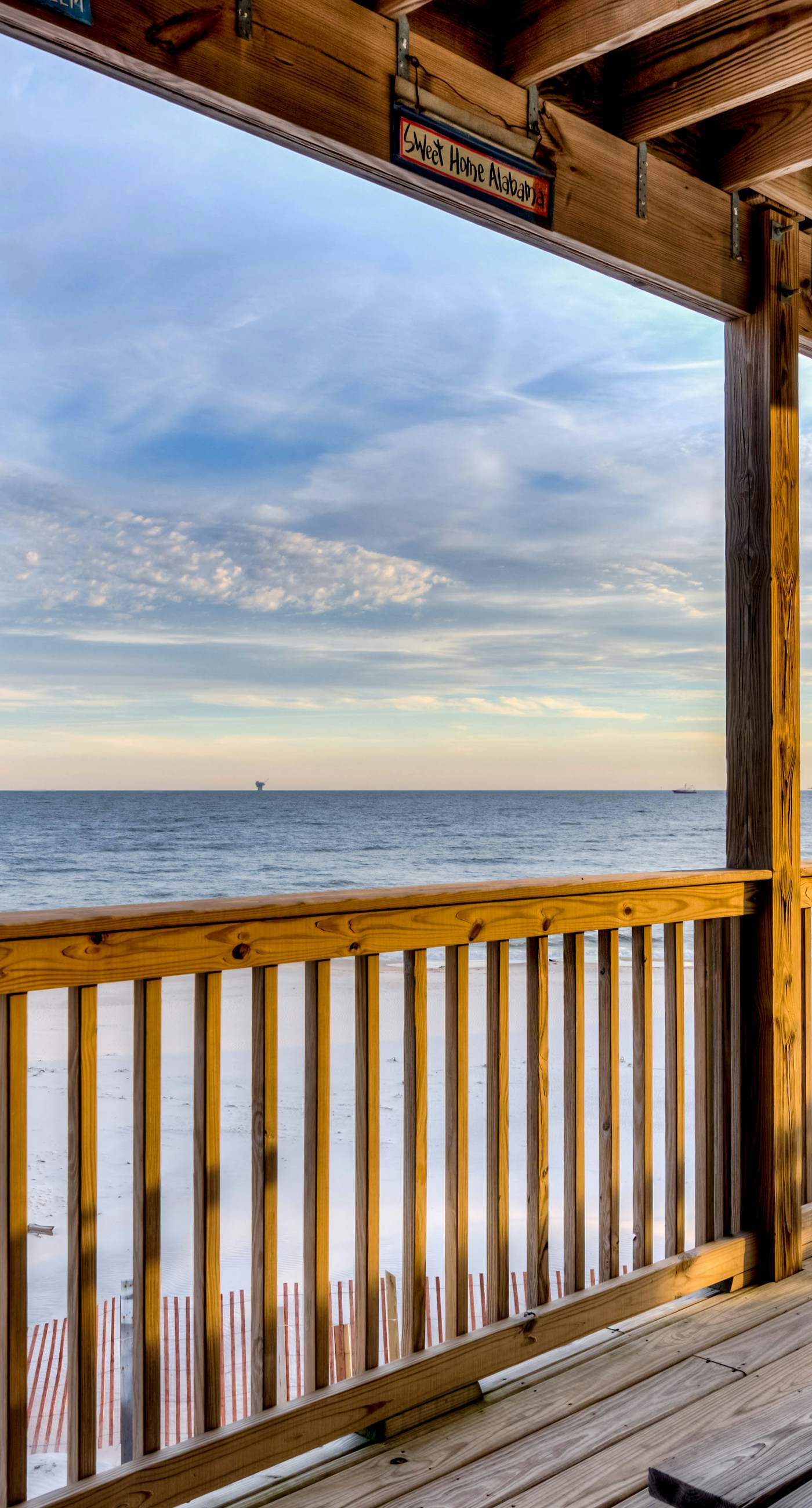 Spectacular Gulf-front home with covered porch & views - on the beach