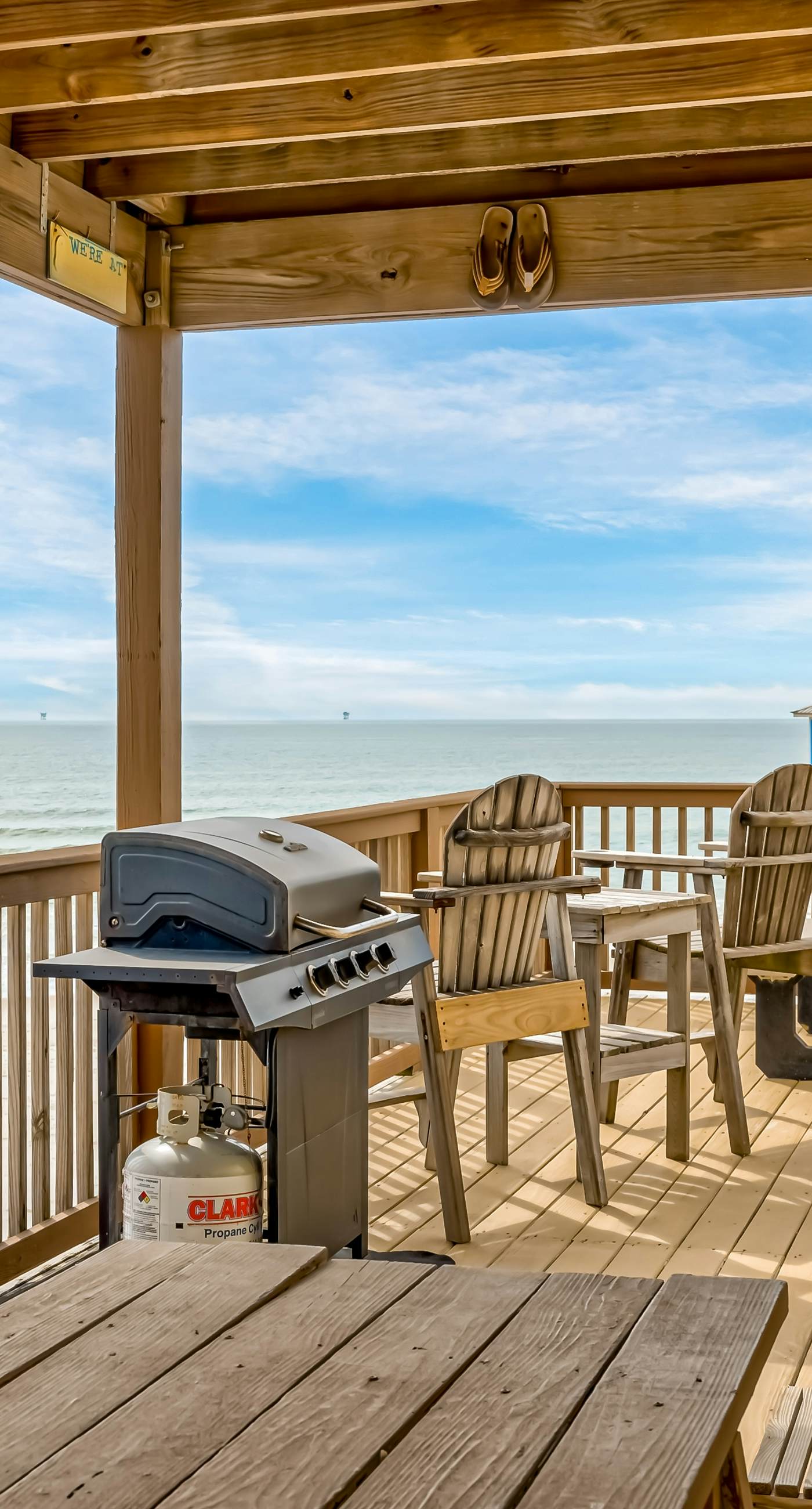 Spectacular Gulf-front home with covered porch & views - on the beach