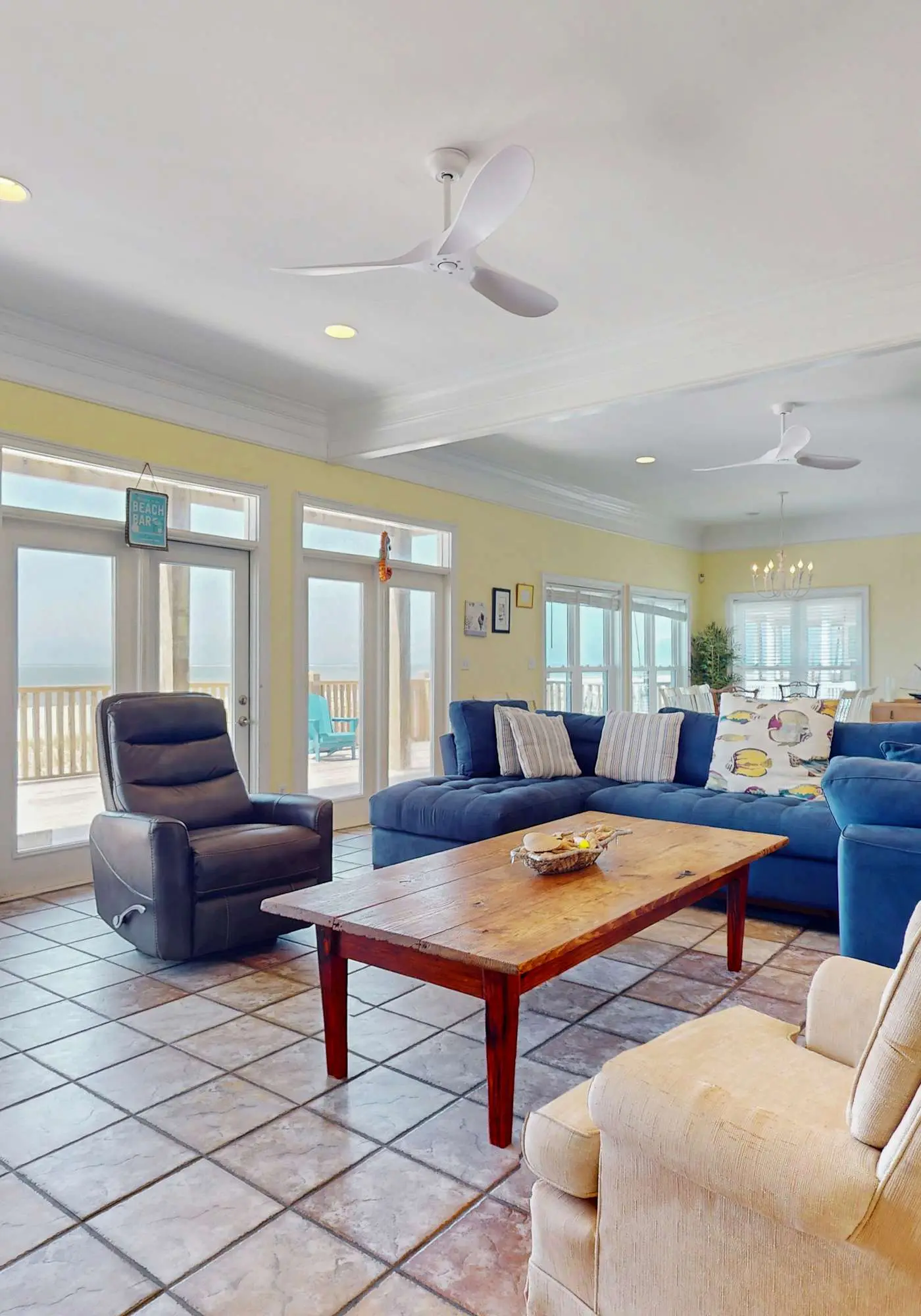 Gulf-front home in a gated community with easy access to the beach & amazing views