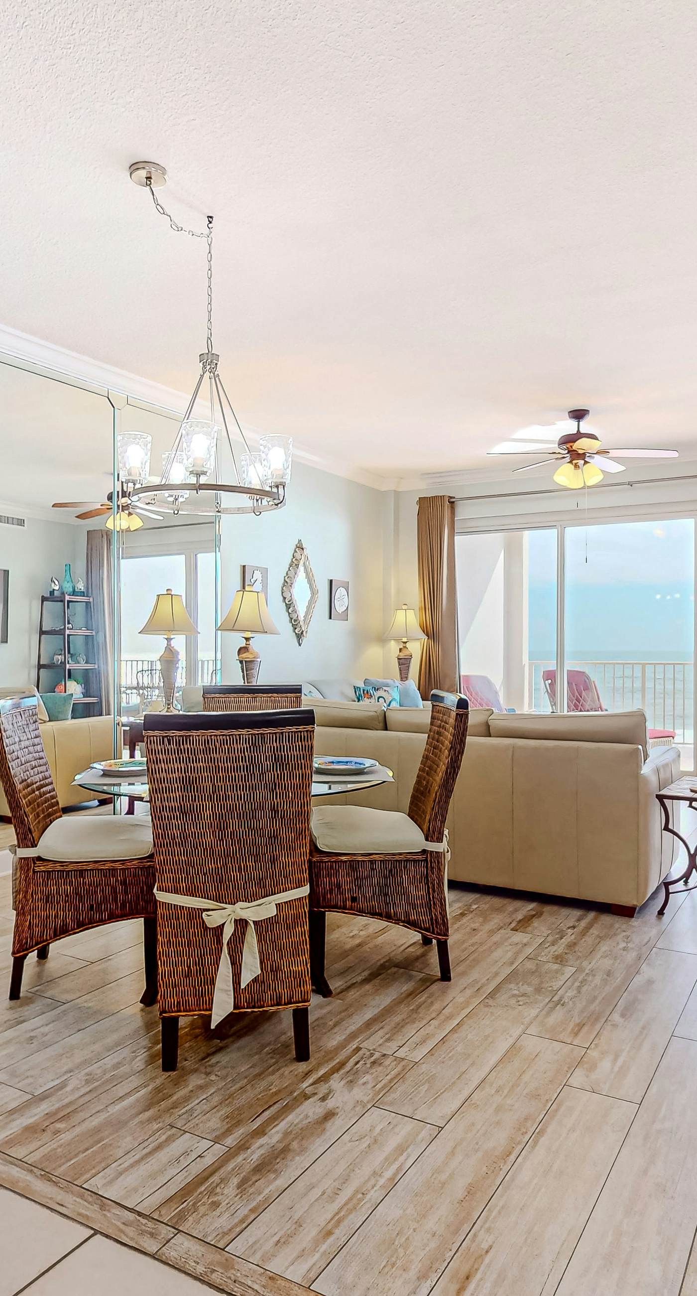 Gulf-front, 6th-floor condo with pools, hot tubs, sauna, gym & beach access