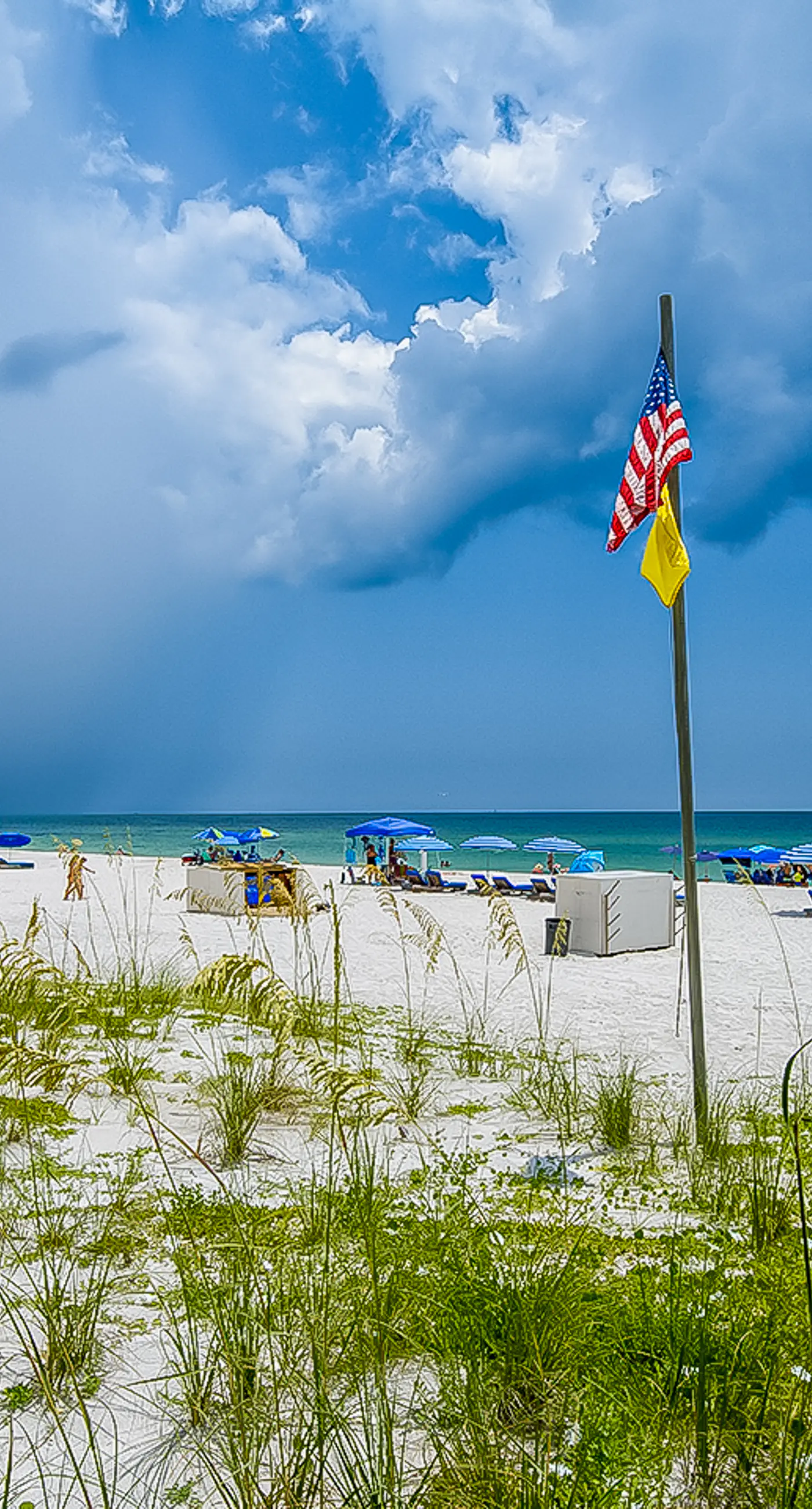 Dreamy beach condo with water views, balcony, pool & beach access