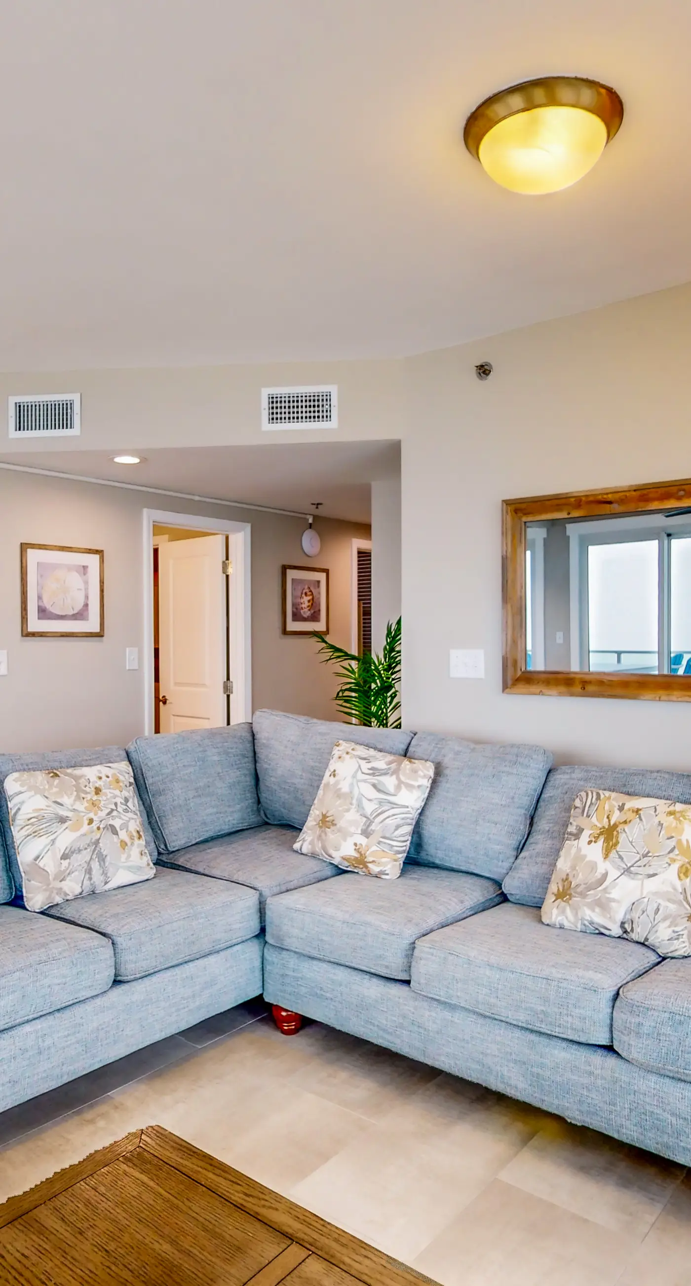 Beachfront corner condo with Gulf-view balcony, pool & beach access