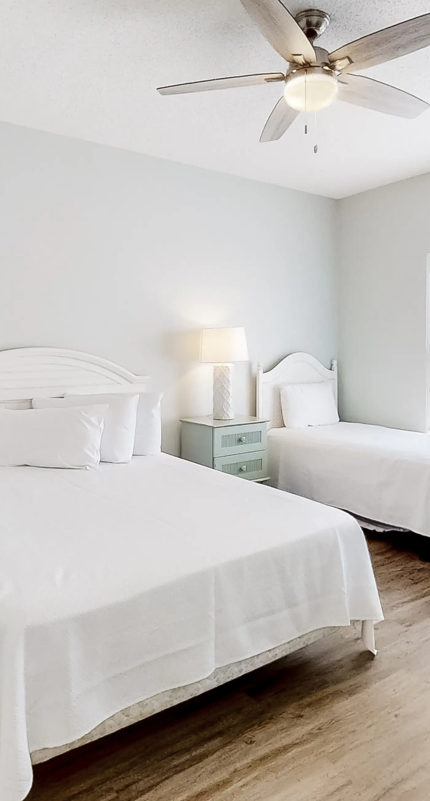 Spacious beachfront home with large balconies & pool access