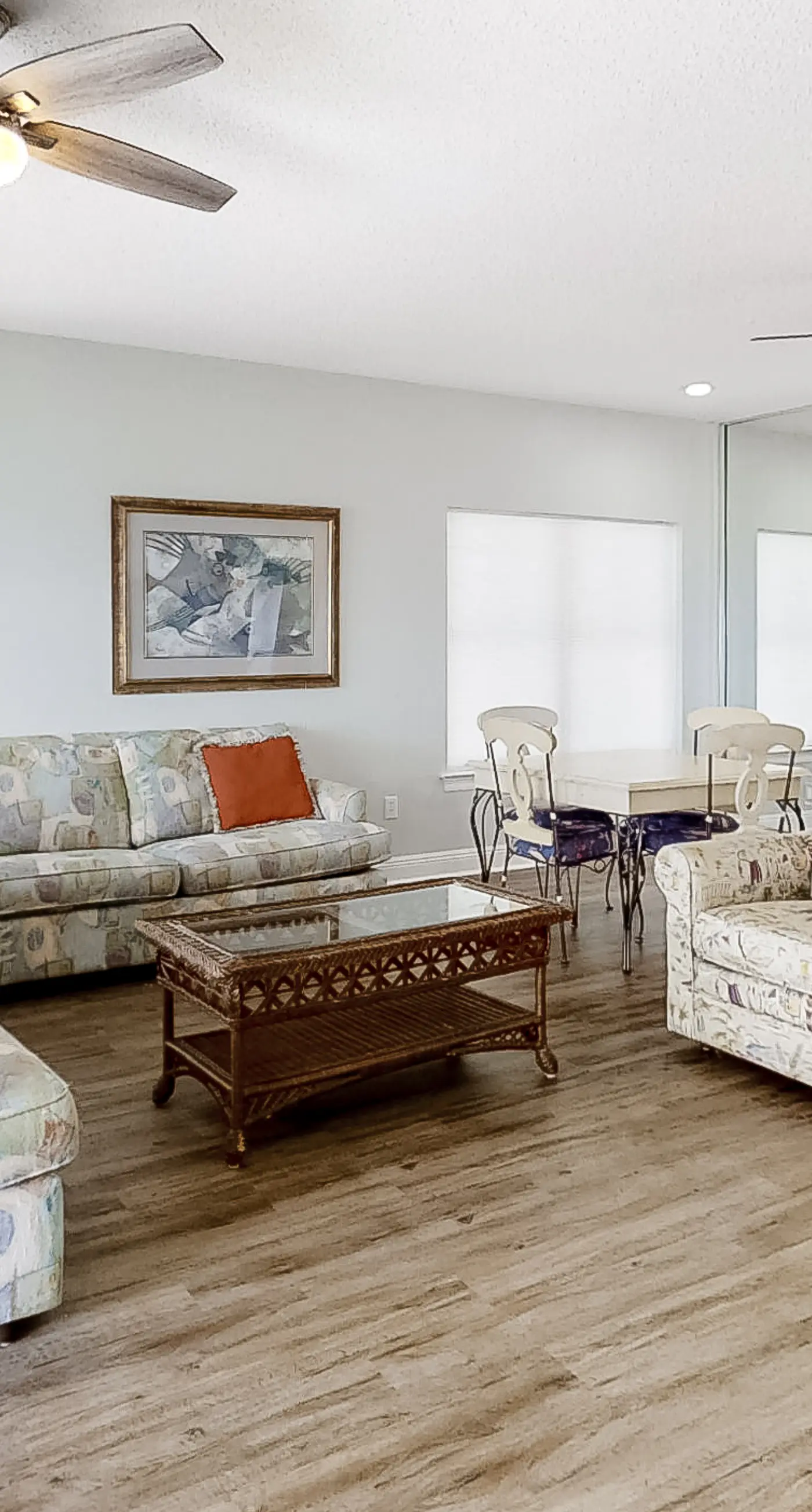 Spacious beachfront home with large balconies & pool access
