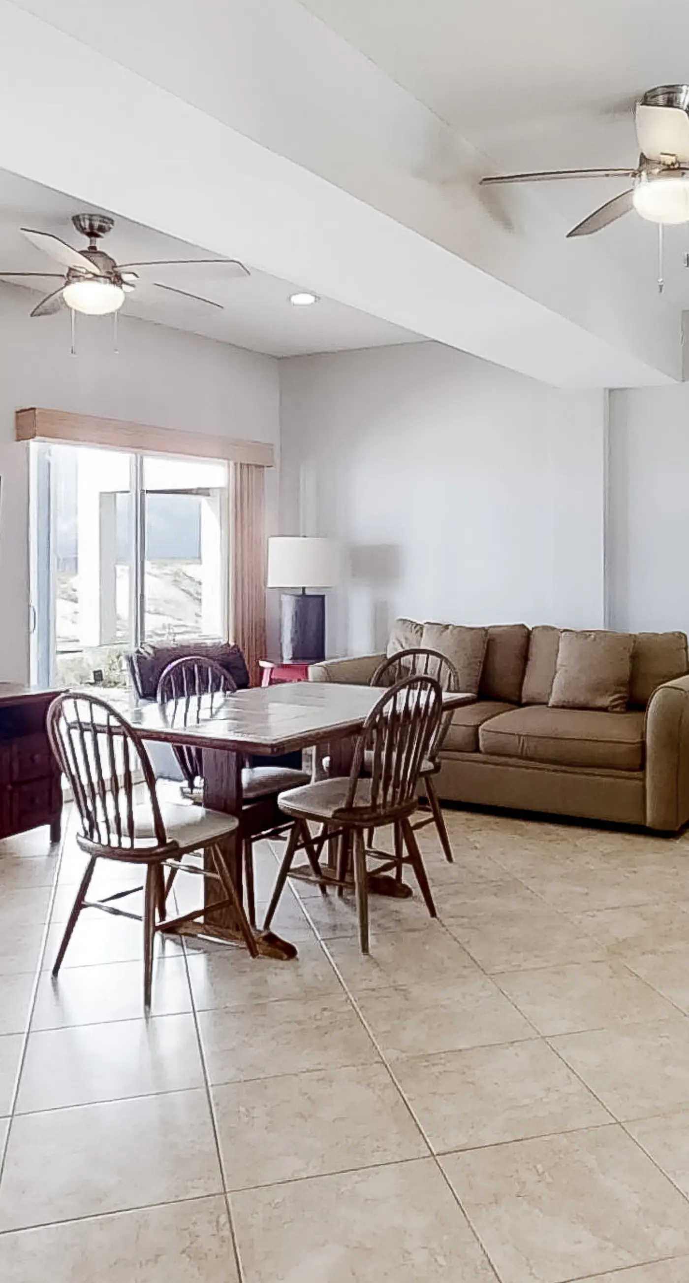 Spacious beachfront home with large balconies & pool access