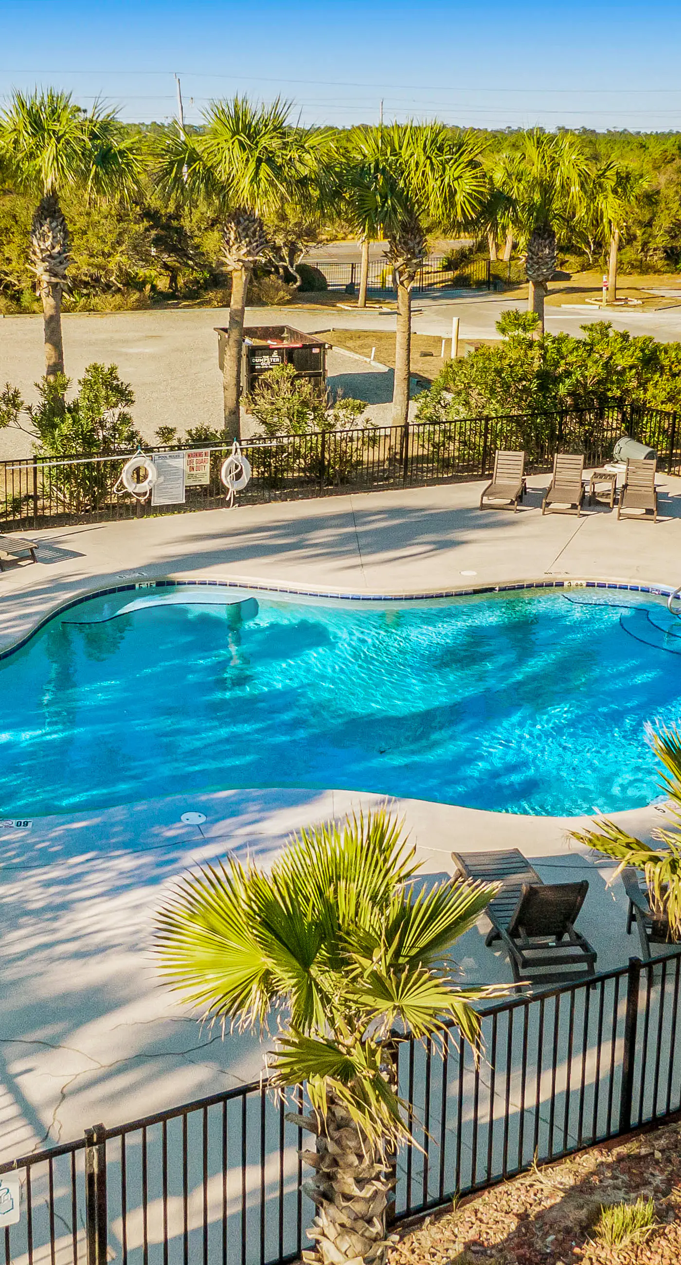 Spacious beachfront home with large balconies & pool access