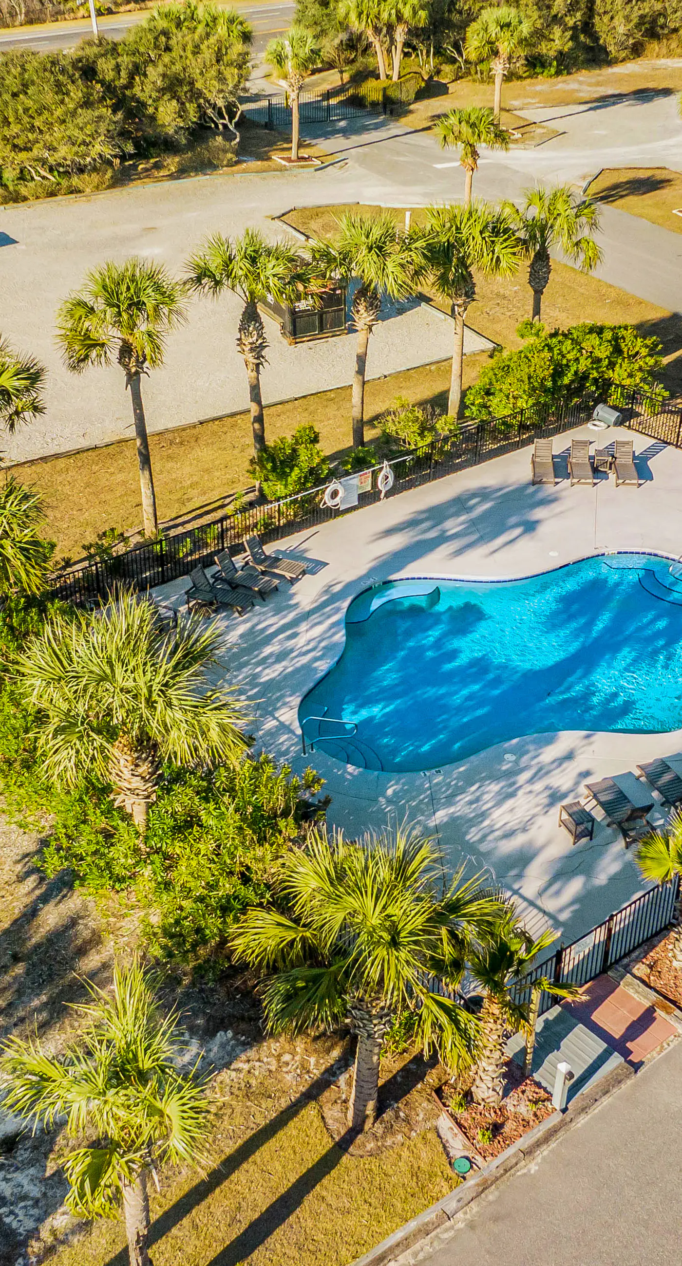 Spacious beachfront home with large balconies & pool access