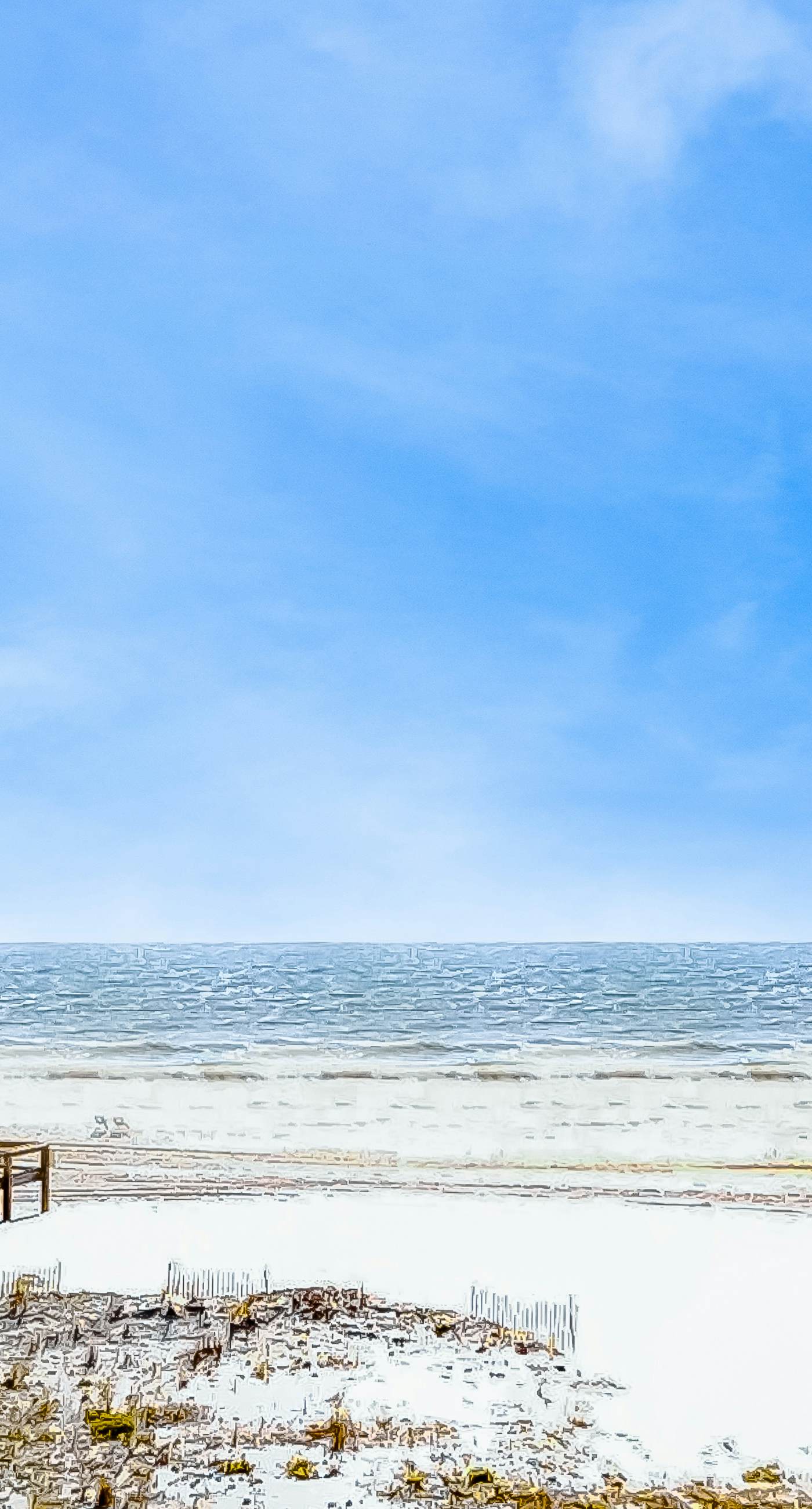 Gulf-front condo with beach access, private balcony, hot tub, pools & BBQ