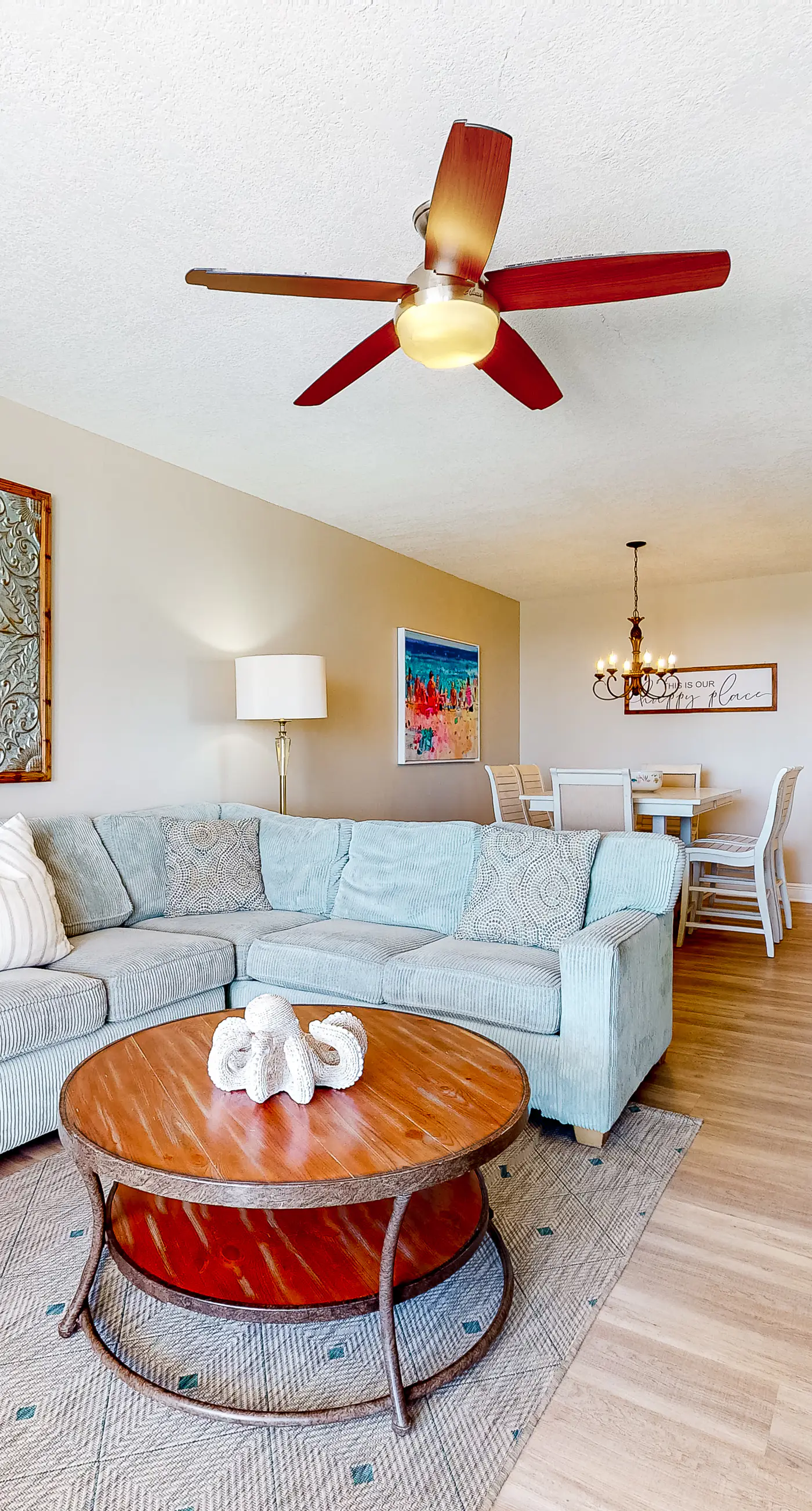 Gulf-front condo with shaded deck, AC, pools, hot tub, tennis & Gym