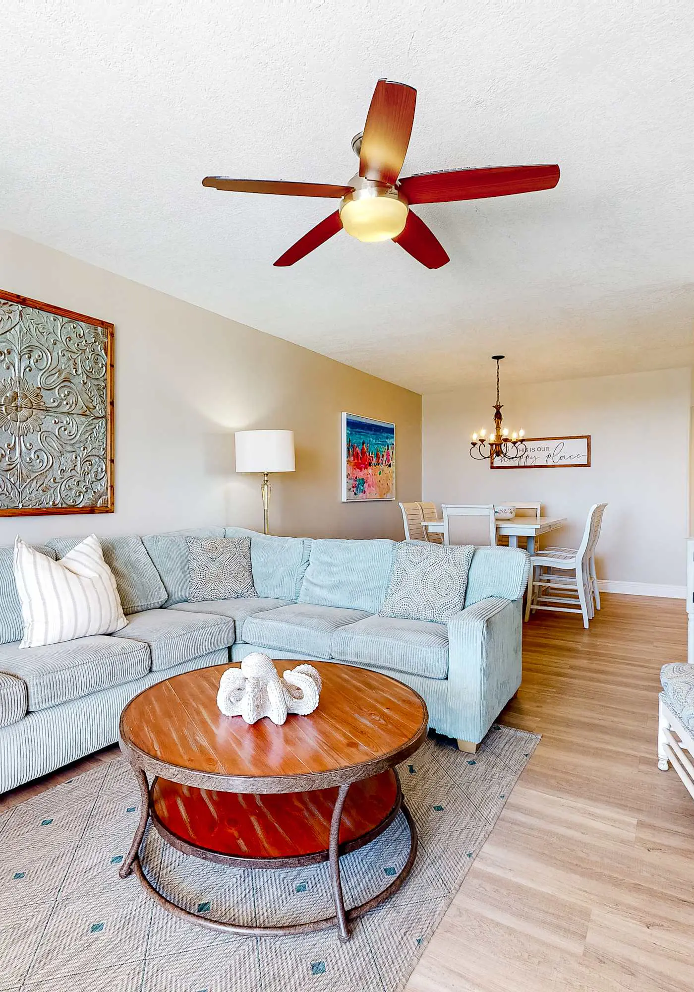Gulf-front condo with shaded deck, AC, pools, hot tub, tennis & Gym