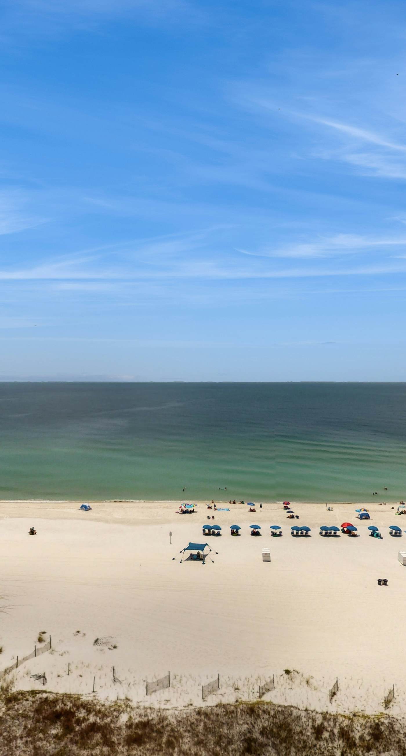 9th-floor, Gulf-front condo with balcony, pools, hot tubs, gym & beach access