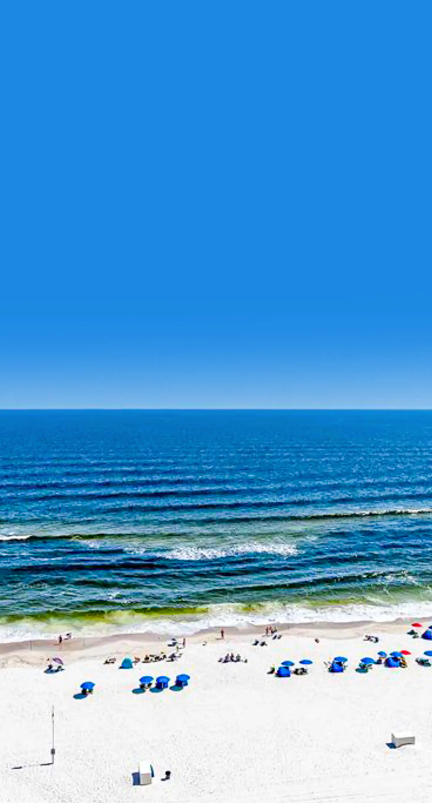 Gulf-front 15th-floor condo with balcony, pools, hot tub, AC, beach views, gym