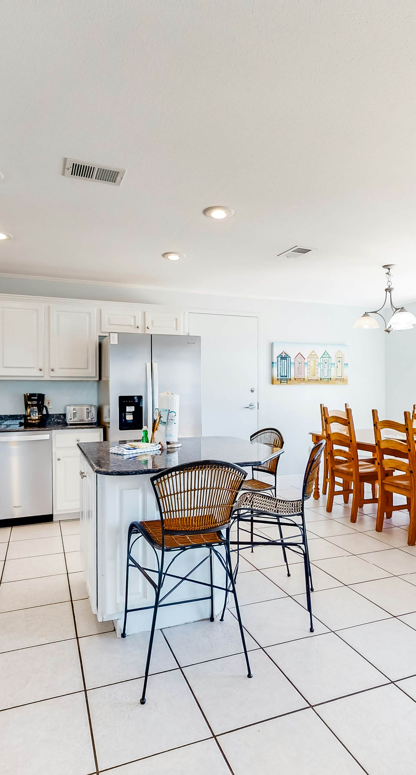 Gulf-front home on the beach with 3-tier deck, Gulf views & pool access