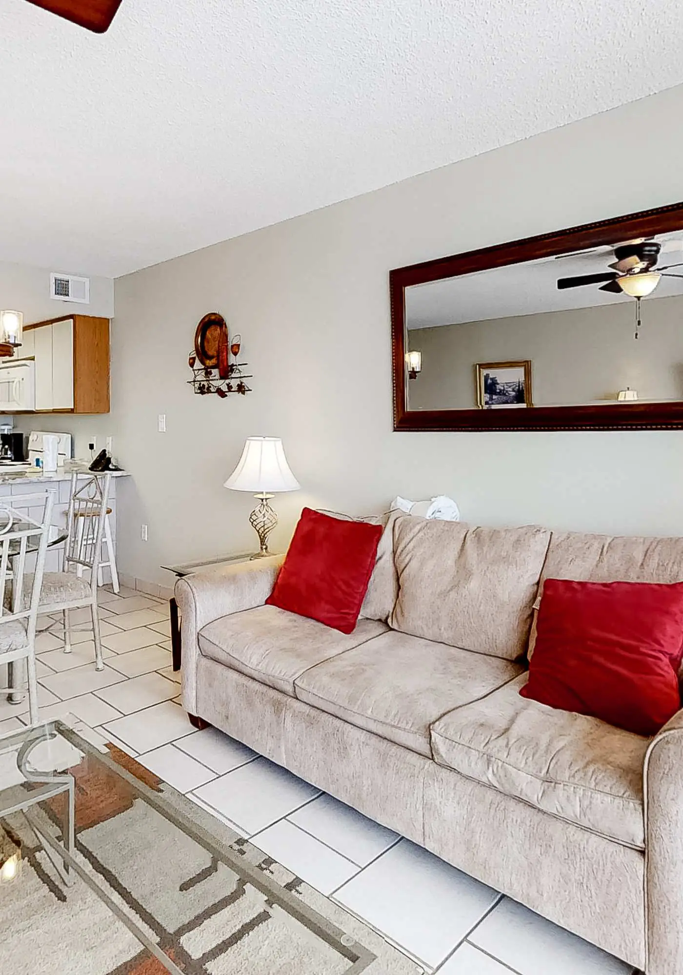 Beachfront Condo with Gulf View, Balcony, WiFi, AC & Shared Pools