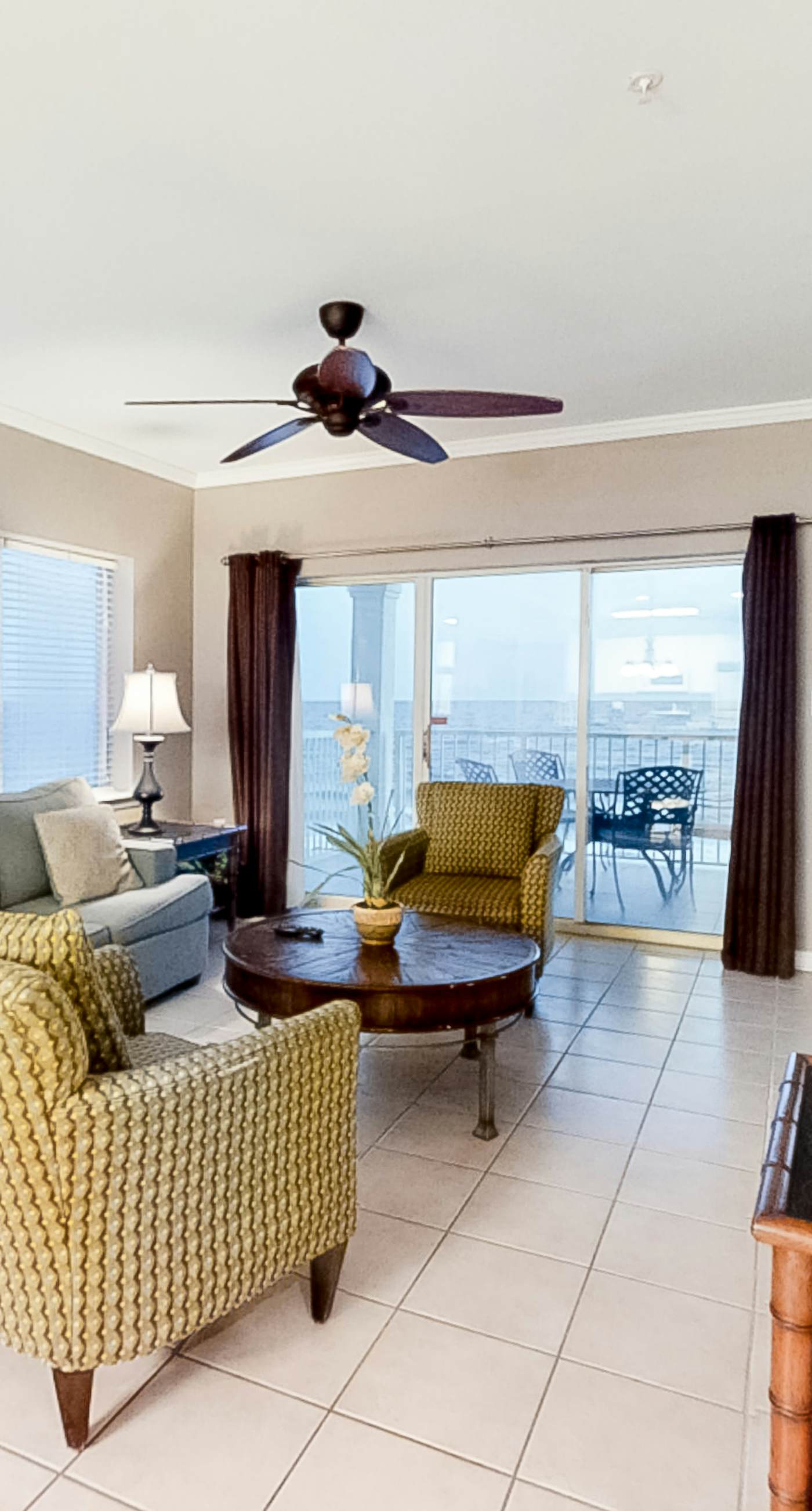 Gulf-Front condo with balcony, beach access, WiFi, AC, & outdoor pool
