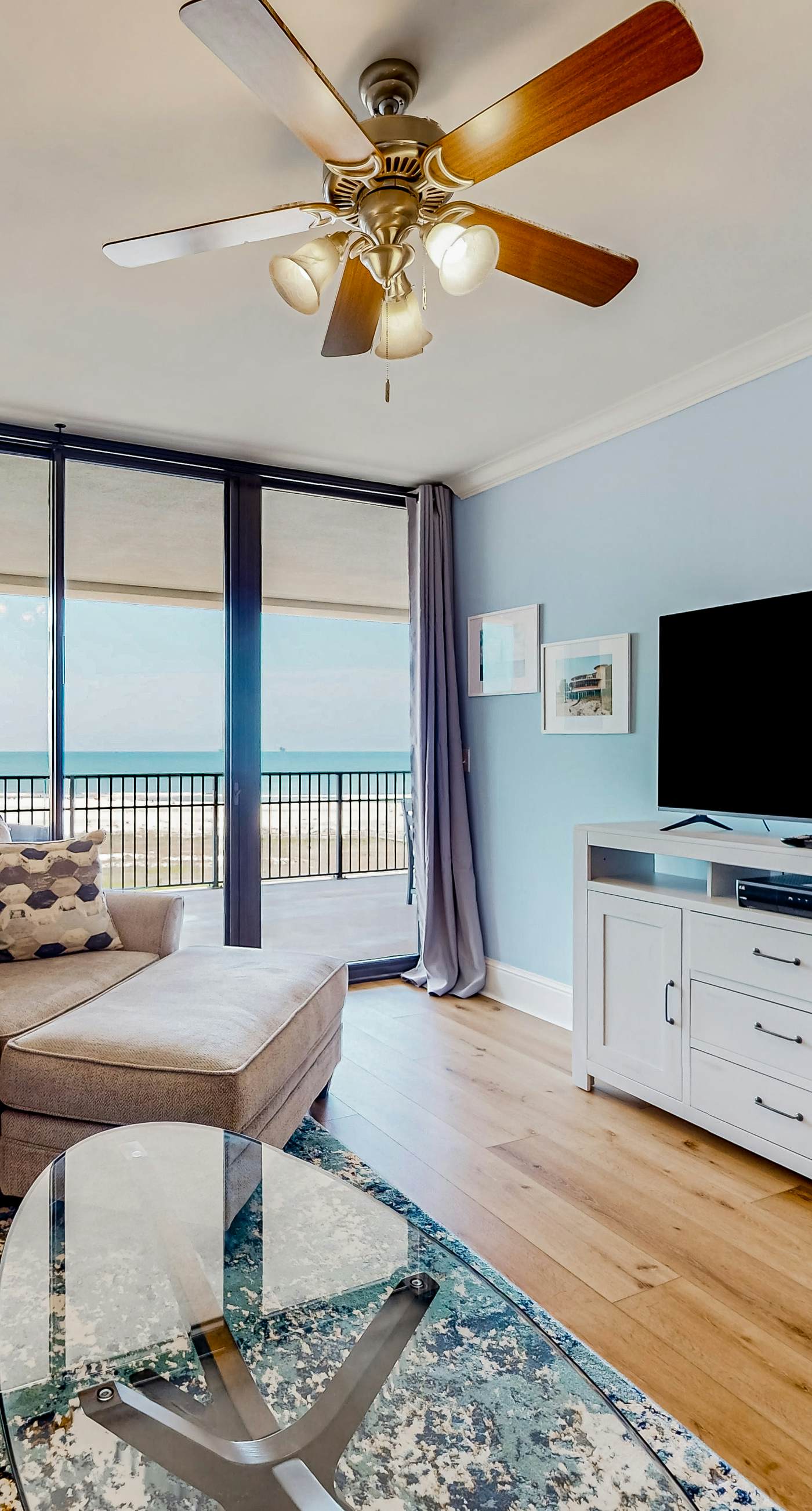 Gulf-front condo with a beach view, pools, hot tub, tennis, & fitness room