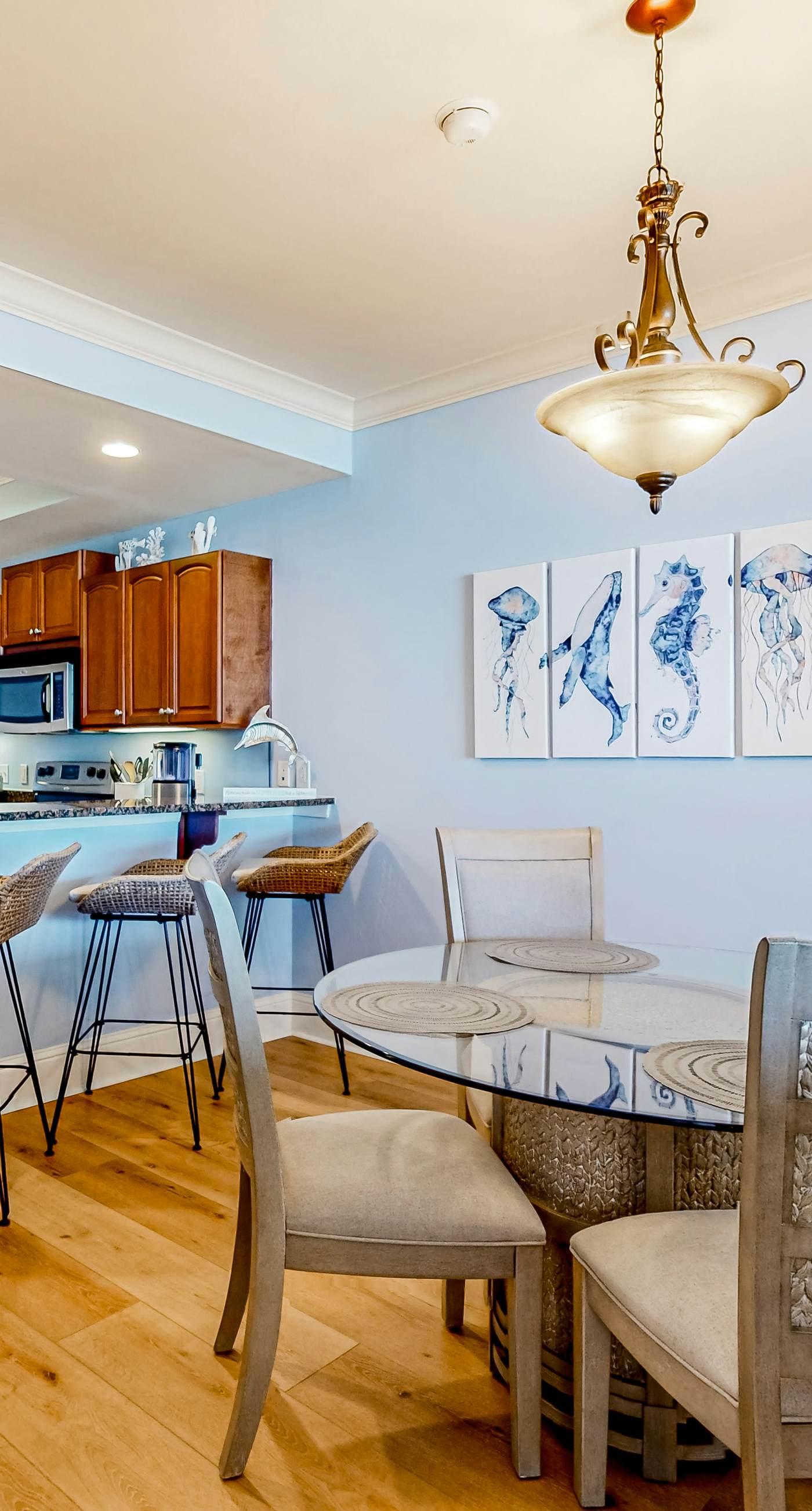 Gulf-front condo with a beach view, pools, hot tub, tennis, & fitness room