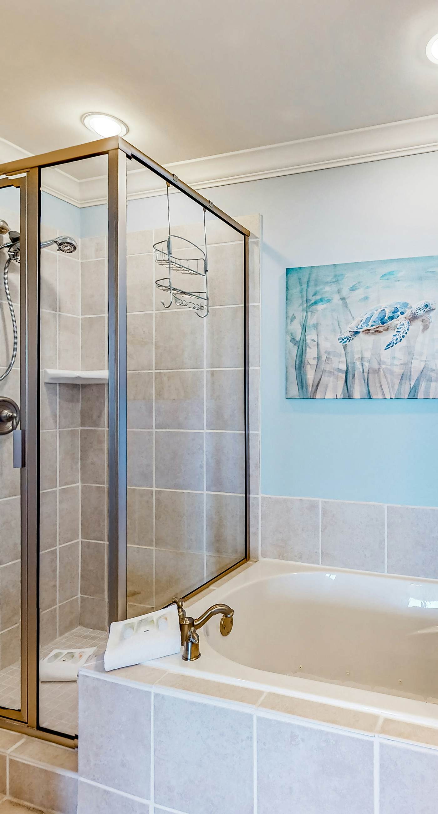 Gulf-front condo with a beach view, pools, hot tub, tennis, & fitness room