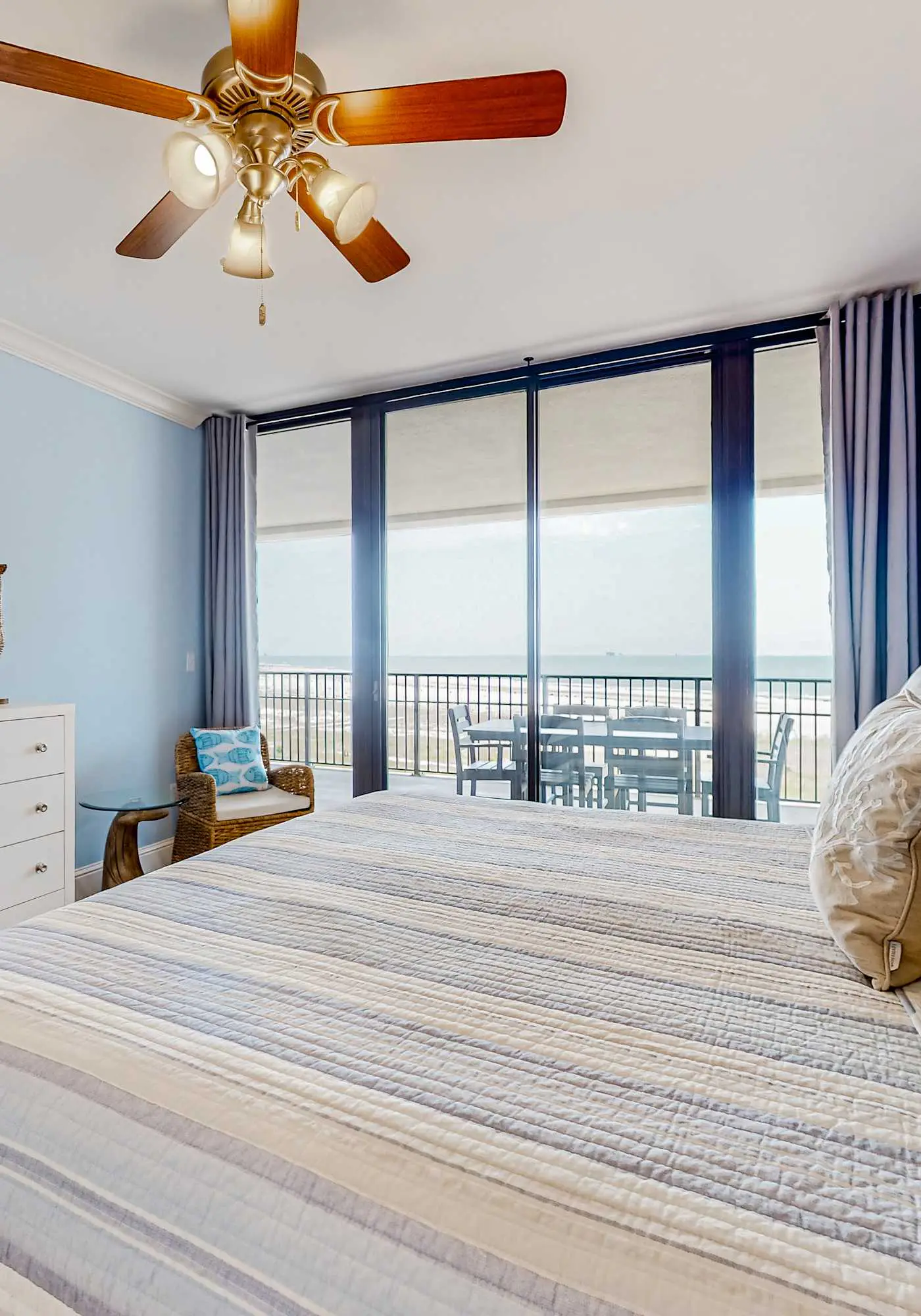 Gulf-front condo with a beach view, pools, hot tub, tennis, & fitness room