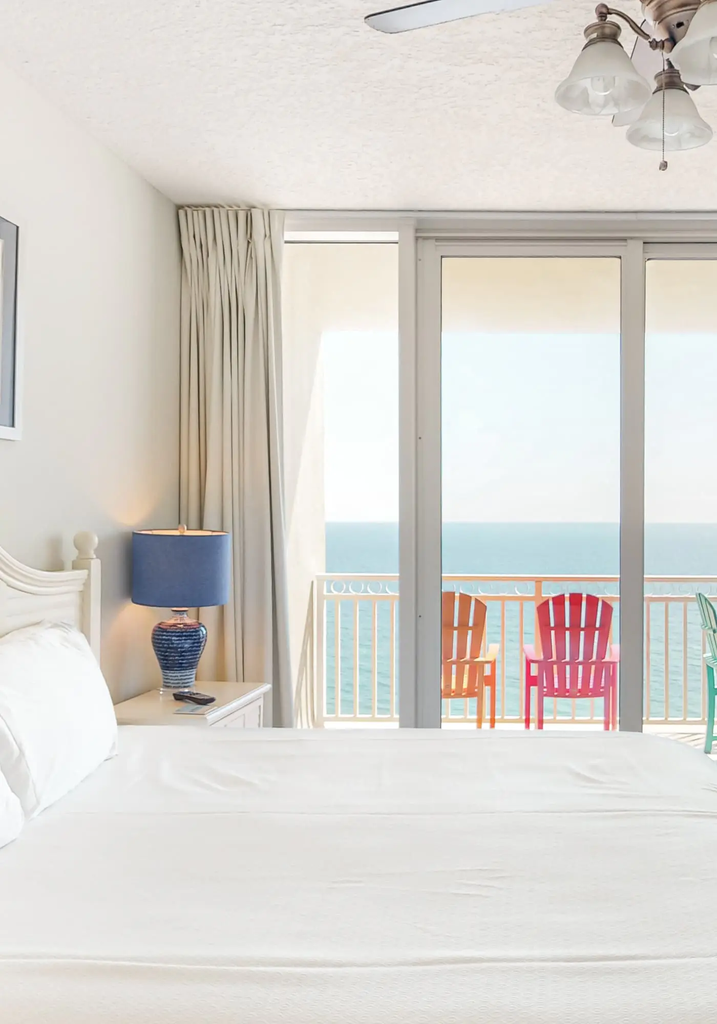 Charming Ocean View Condo with Private Balcony, AC, Shared Outdoor Pool, Free WiFi