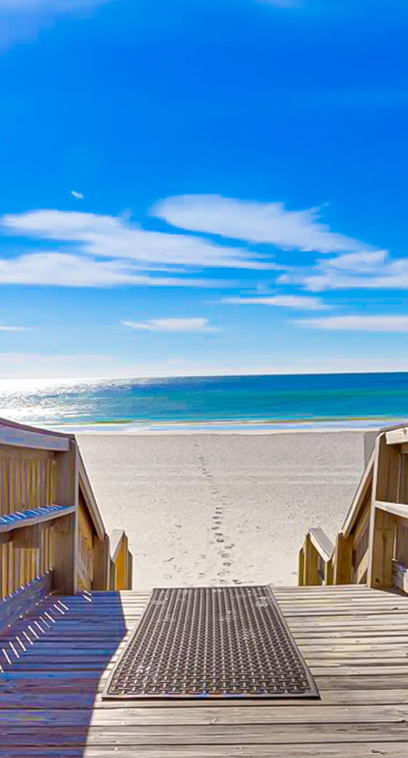 Beachfront condo with pool, hot tub, and sauna access - private balcony