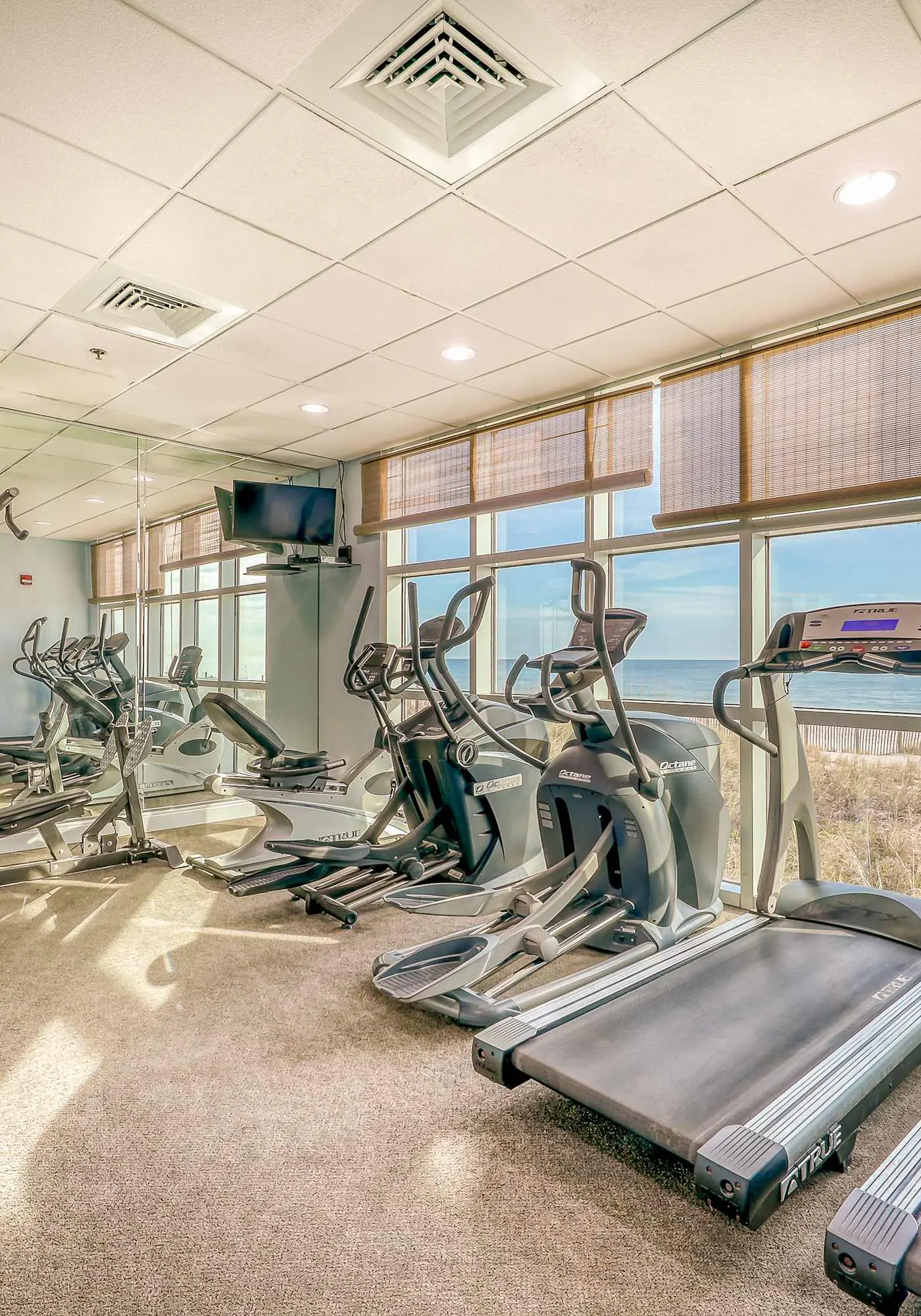 Incredible oceanfront condo with balcony, AC, pool, gym & hot tub