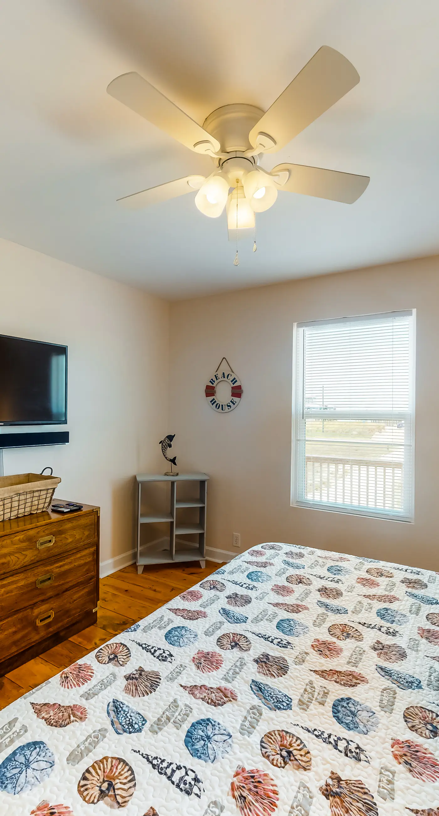 Dog-friendly, water view beach house with a full kitchen, furnished deck, private