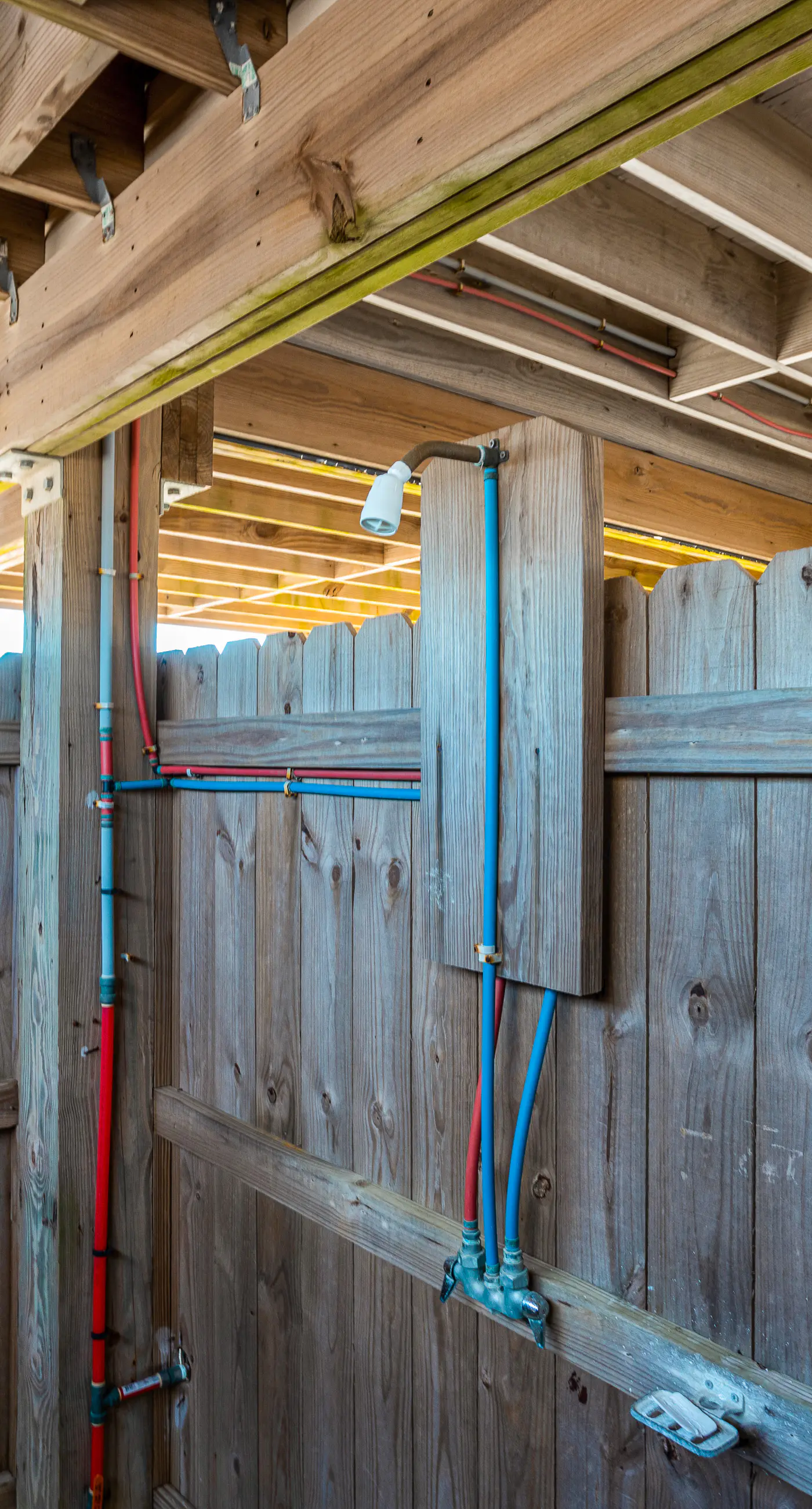 Dog-friendly, water view beach house with a full kitchen, furnished deck, private