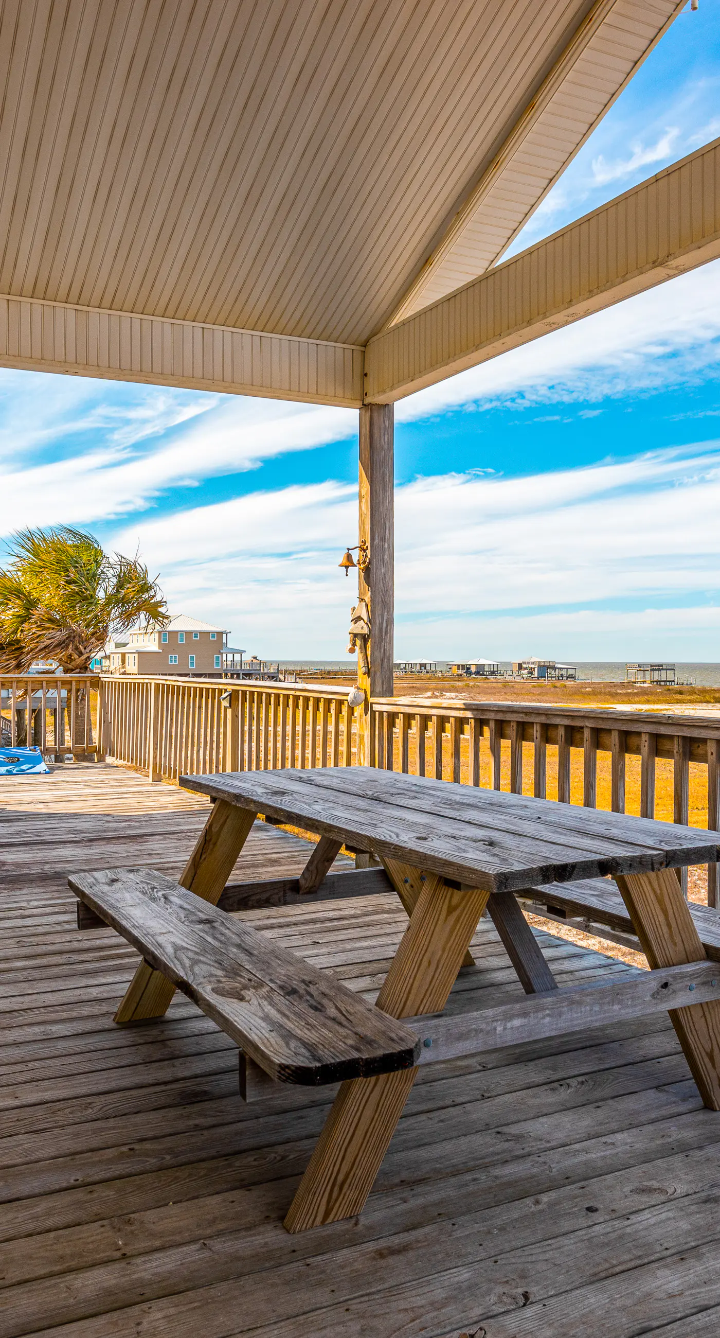 Dog-friendly, water view beach house with a full kitchen, furnished deck, private