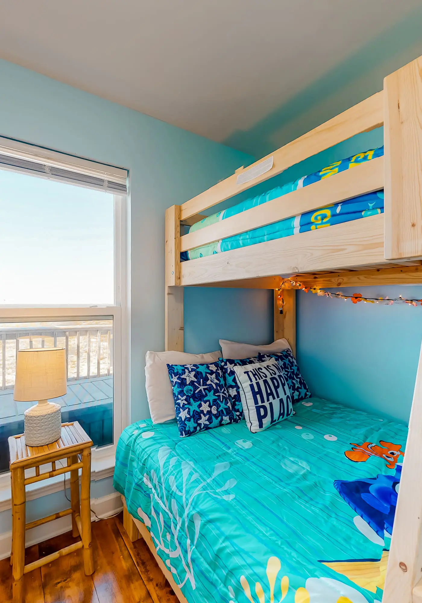 Dog-friendly, water view beach house with a full kitchen, furnished deck, private