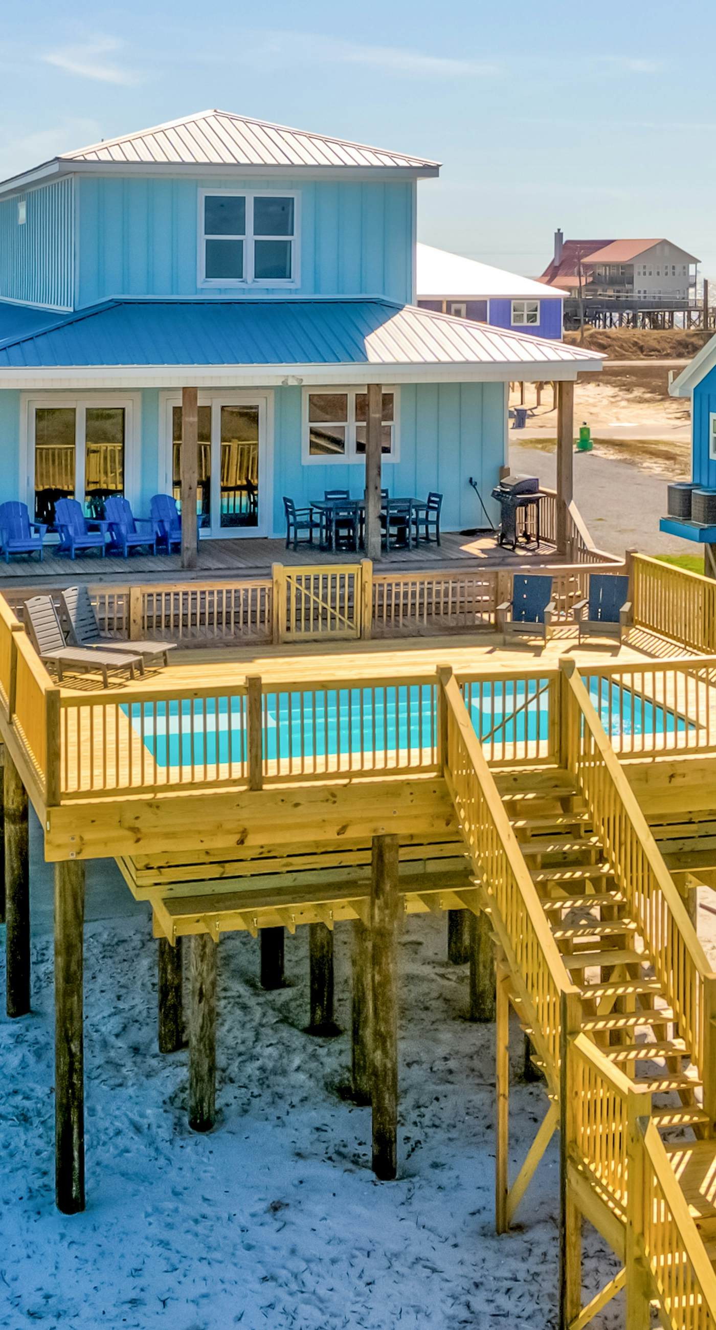 Idyllic, dog-friendly Bay Front Island home with pool, Gulf view & large decks