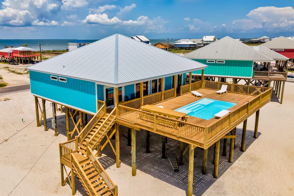 Dog friendly home with private heated pool and grill