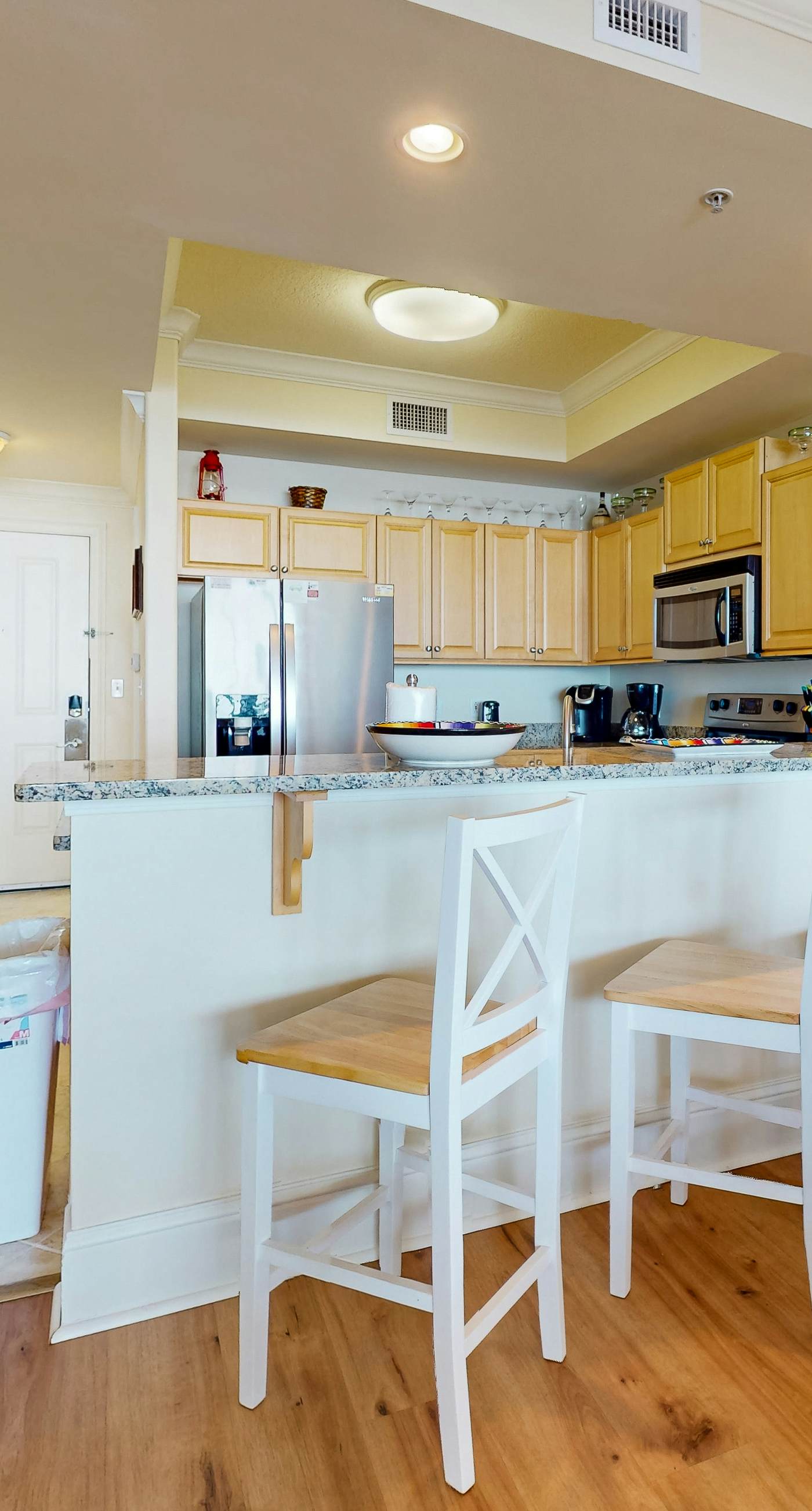 Sunlit beach condo with pool, hot tub, & amazing view - steps to the sand