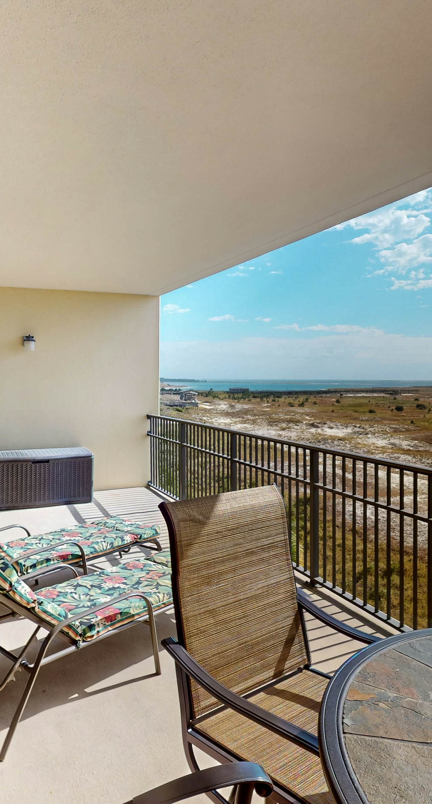 Sunlit beach condo with pool, hot tub, & amazing view - steps to the sand