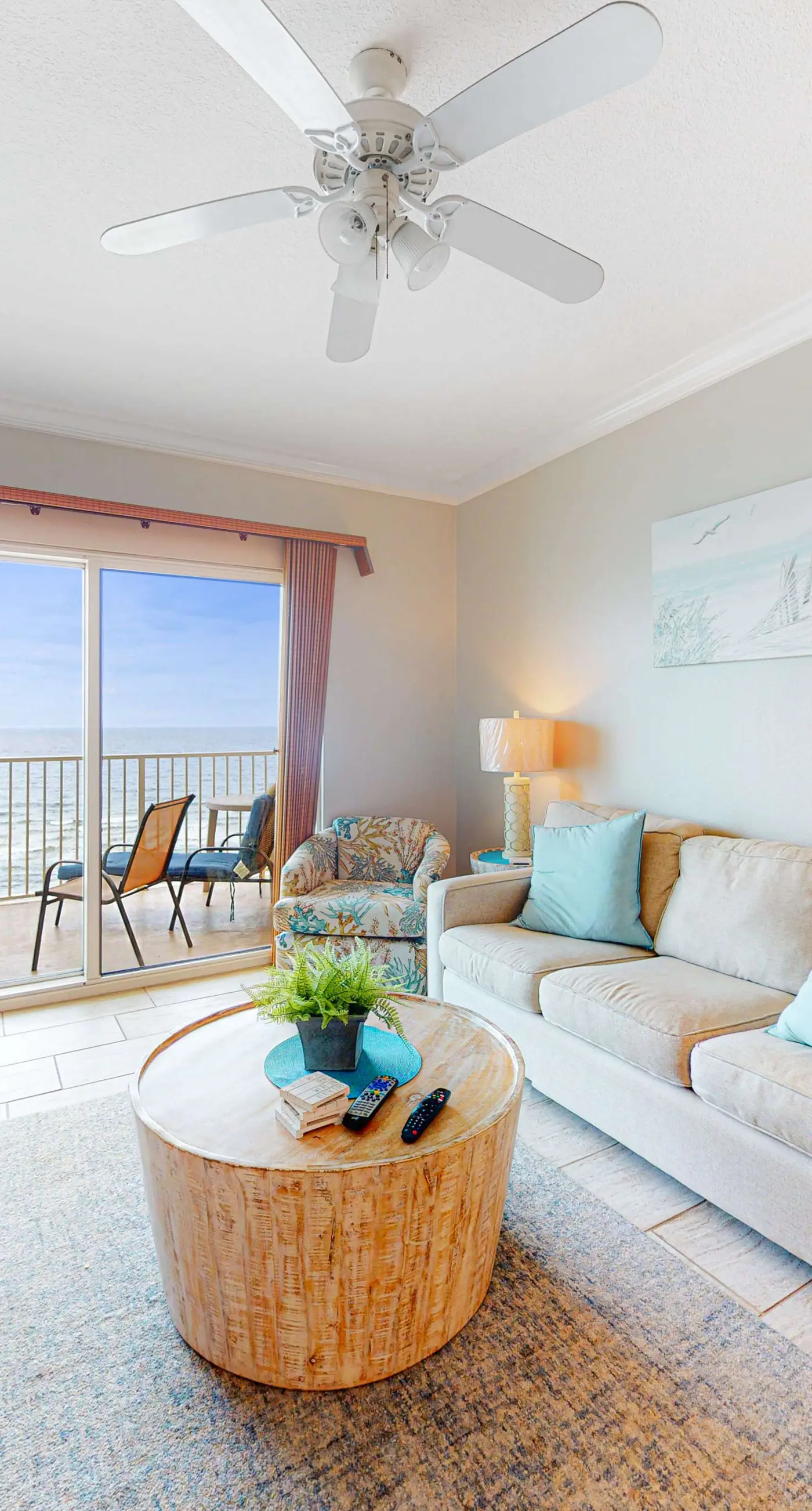 Waterfront beach home with deck, balcony, central AC, & washer dryer