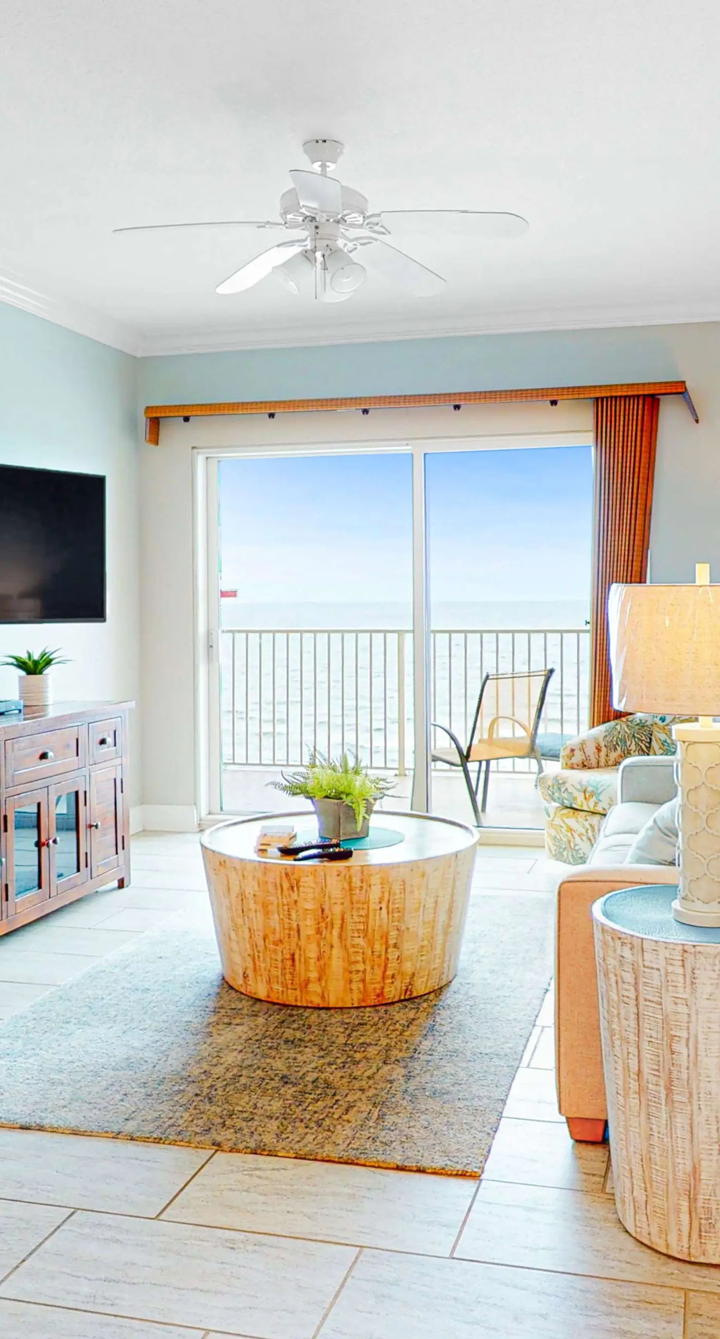 Waterfront beach home with deck, balcony, central AC, & washer dryer