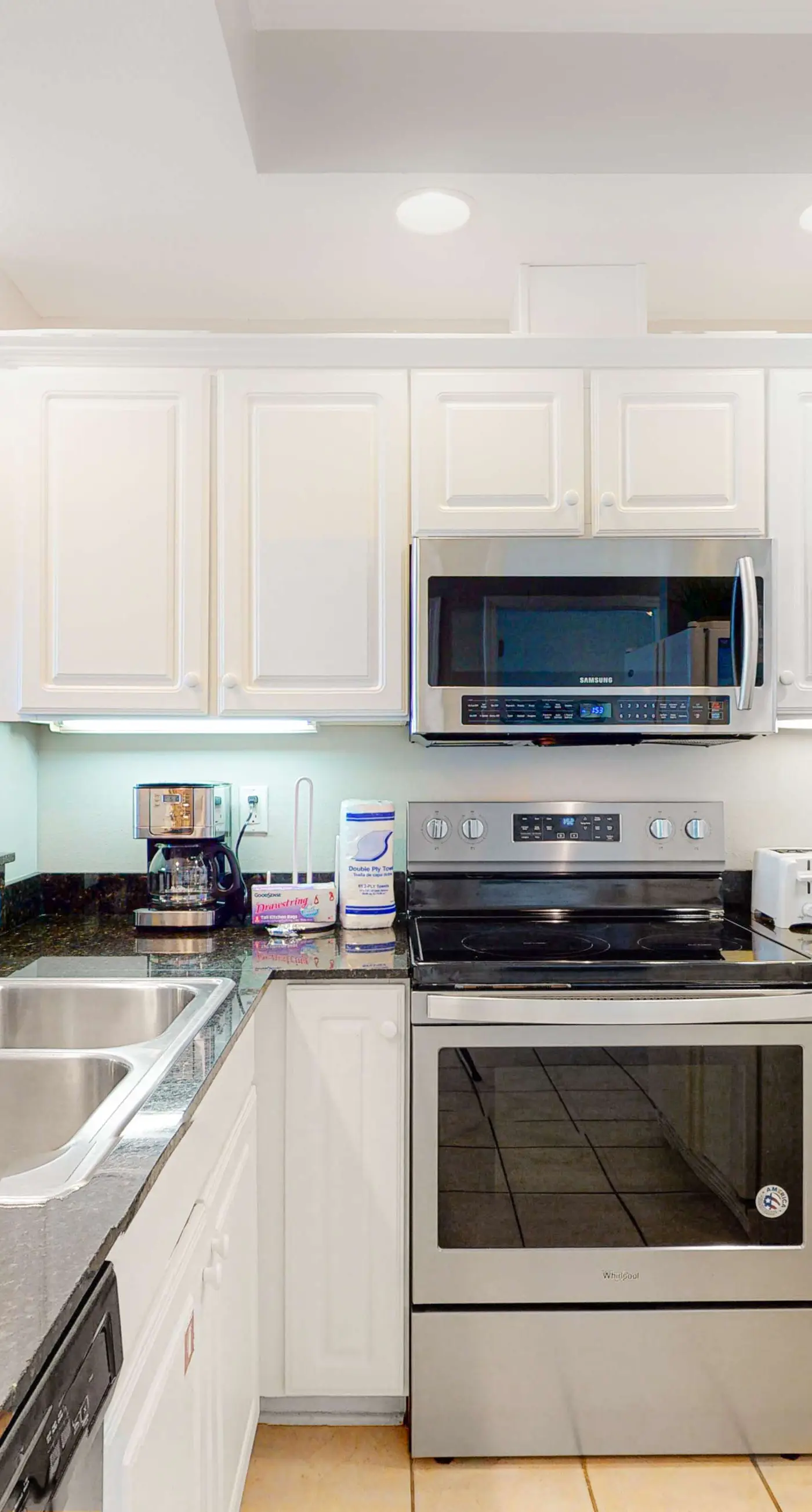 Waterfront beach home with deck, balcony, central AC, & washer dryer