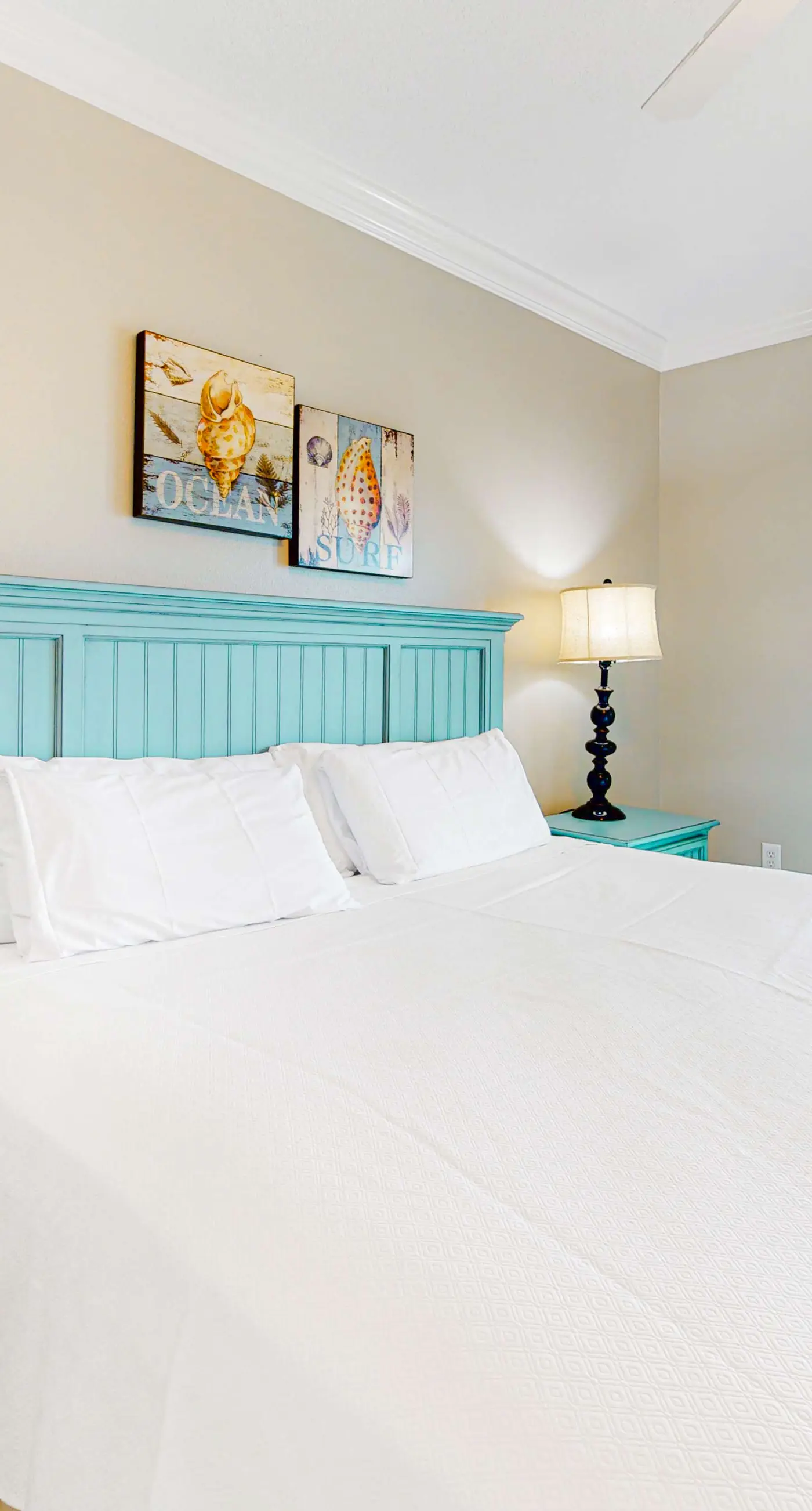 Waterfront beach home with deck, balcony, central AC, & washer dryer