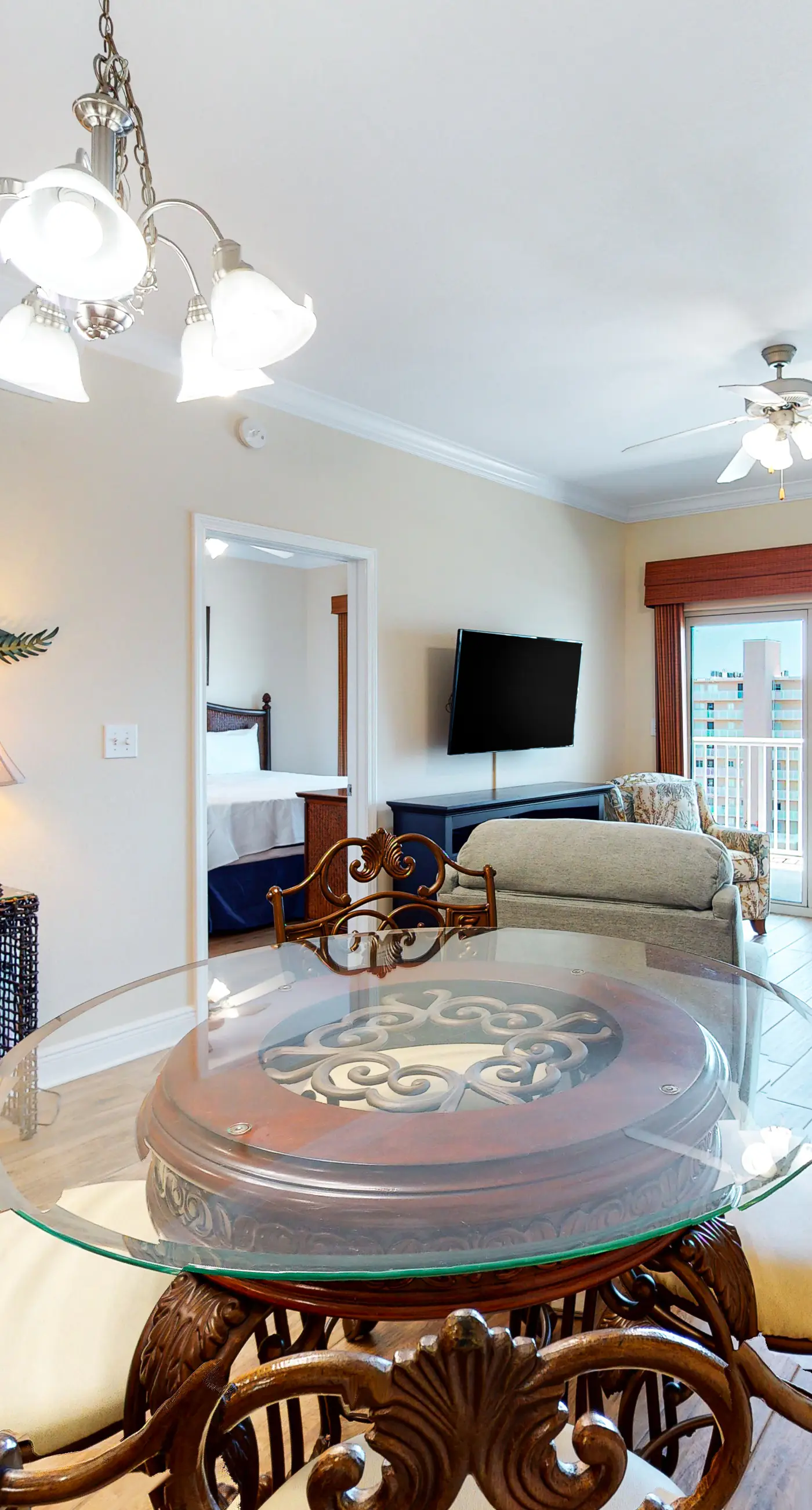 Gulf-view condo with pool, hot tub, lazy river & balcony