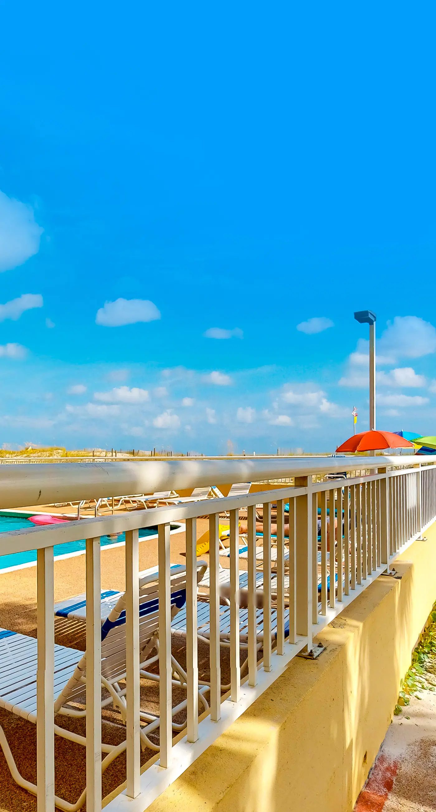 12th-floor beachfront condo with private balcony, AC, hot tub, pool, sauna