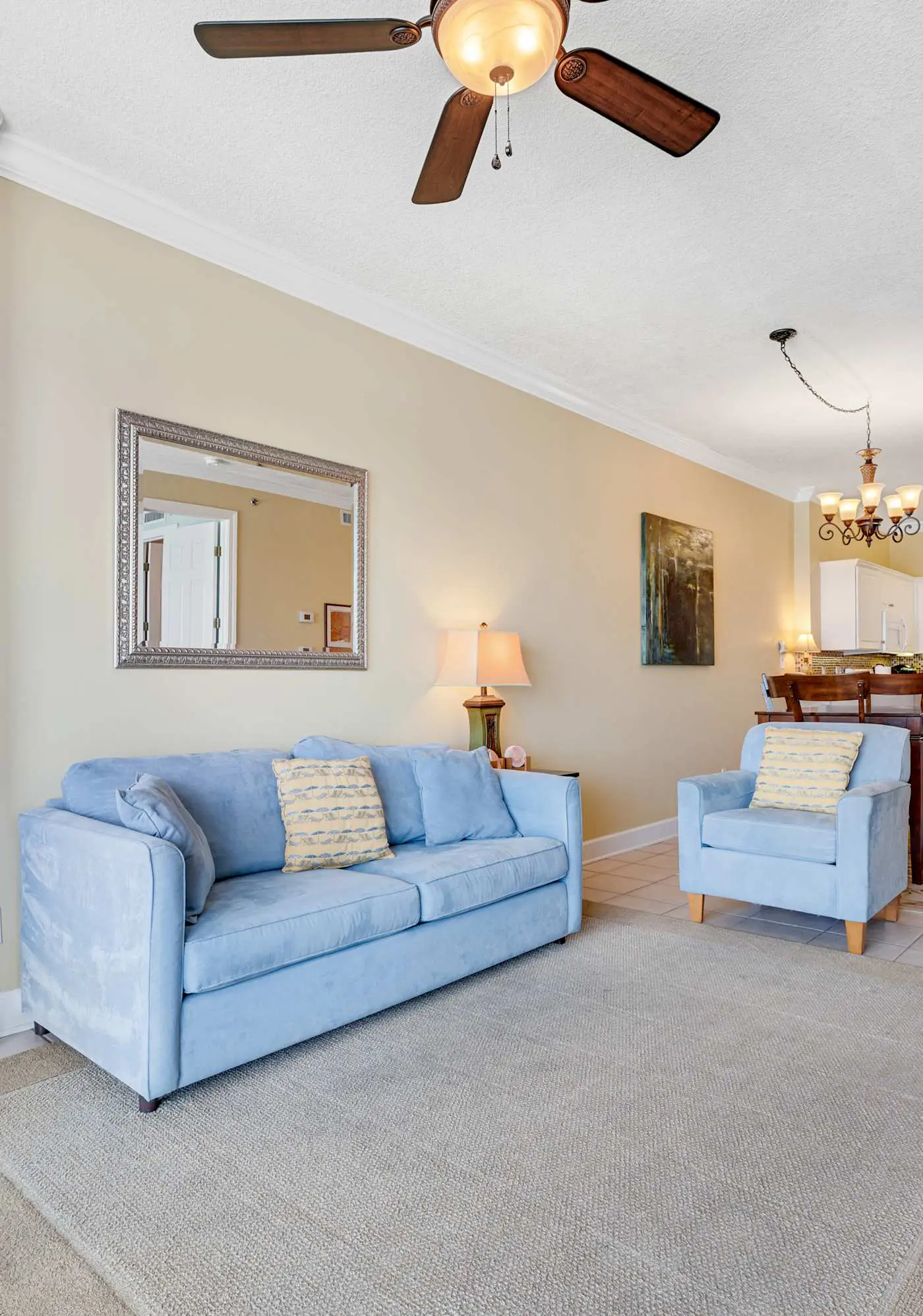 6th-floor condo with pool, central AC, free WiFi, balcony, & views