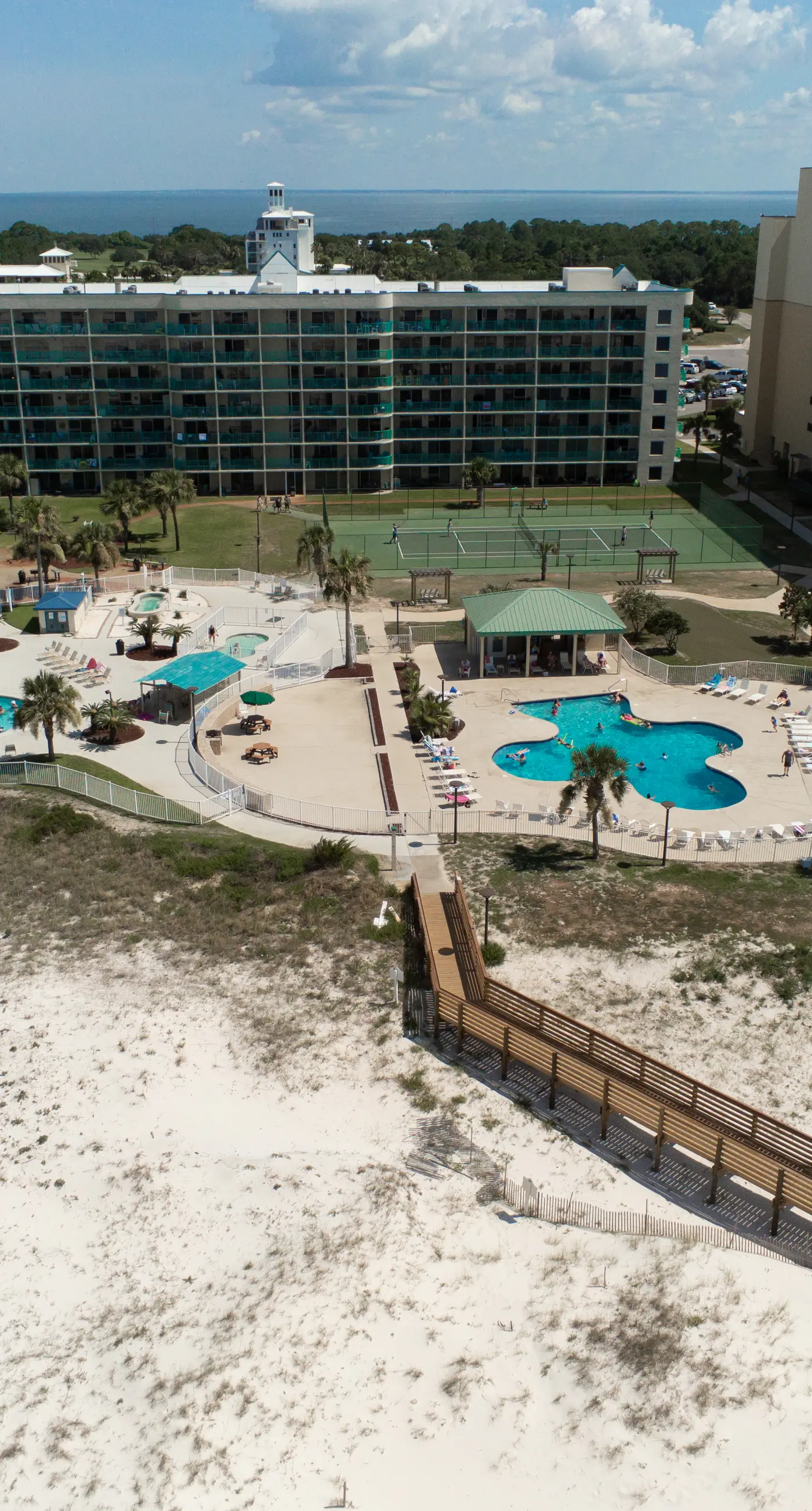 Gulfview condo wbalcony & resort amenities - shared pools, hot tubs, tennis