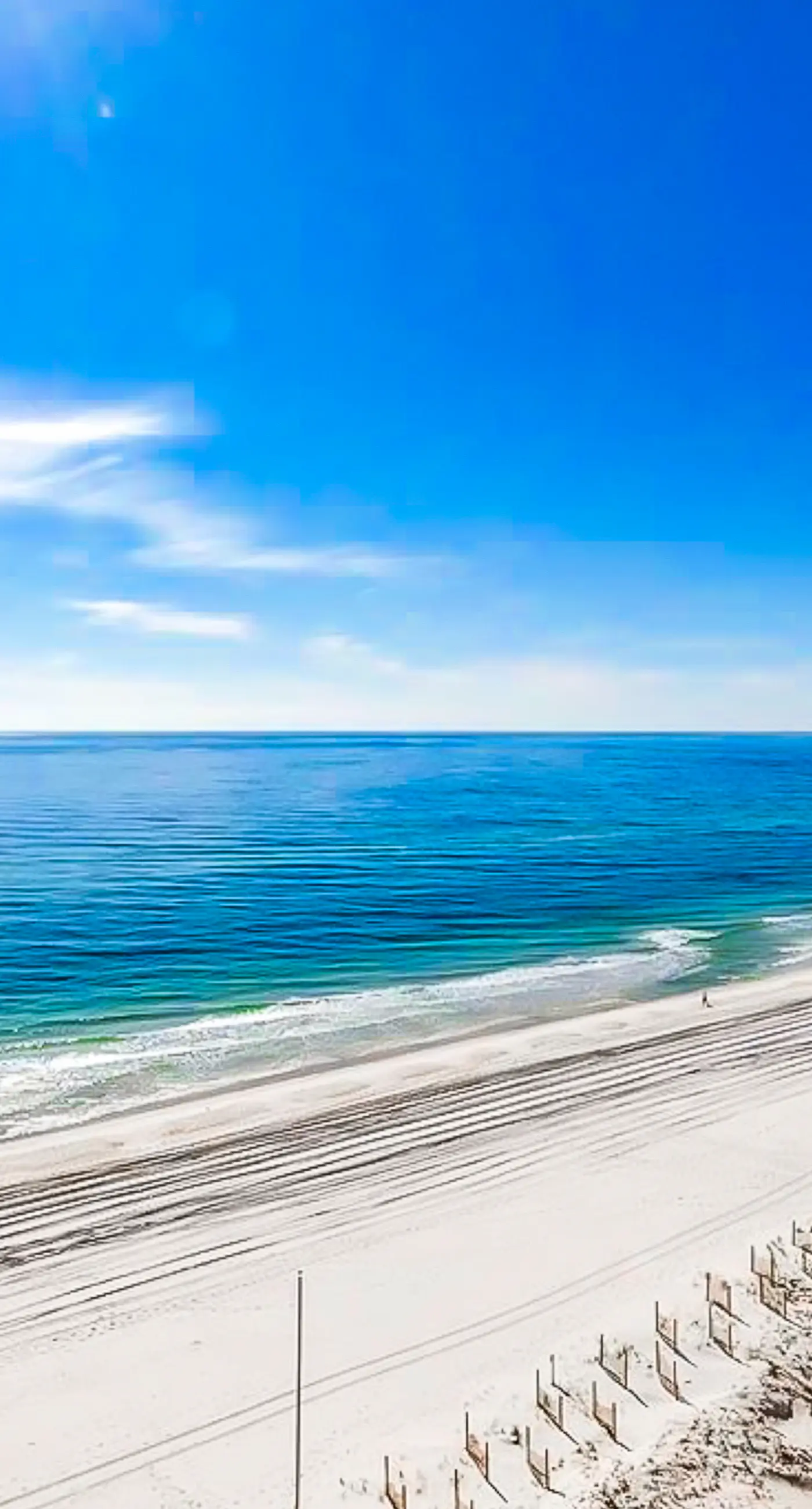 Gulf-front condo with pool, sauna, washer,dryer, & central AC