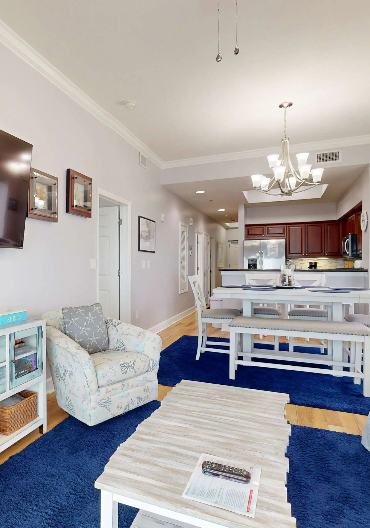 Waterfront home with a private deck, gas grill, WiFi, & central AC