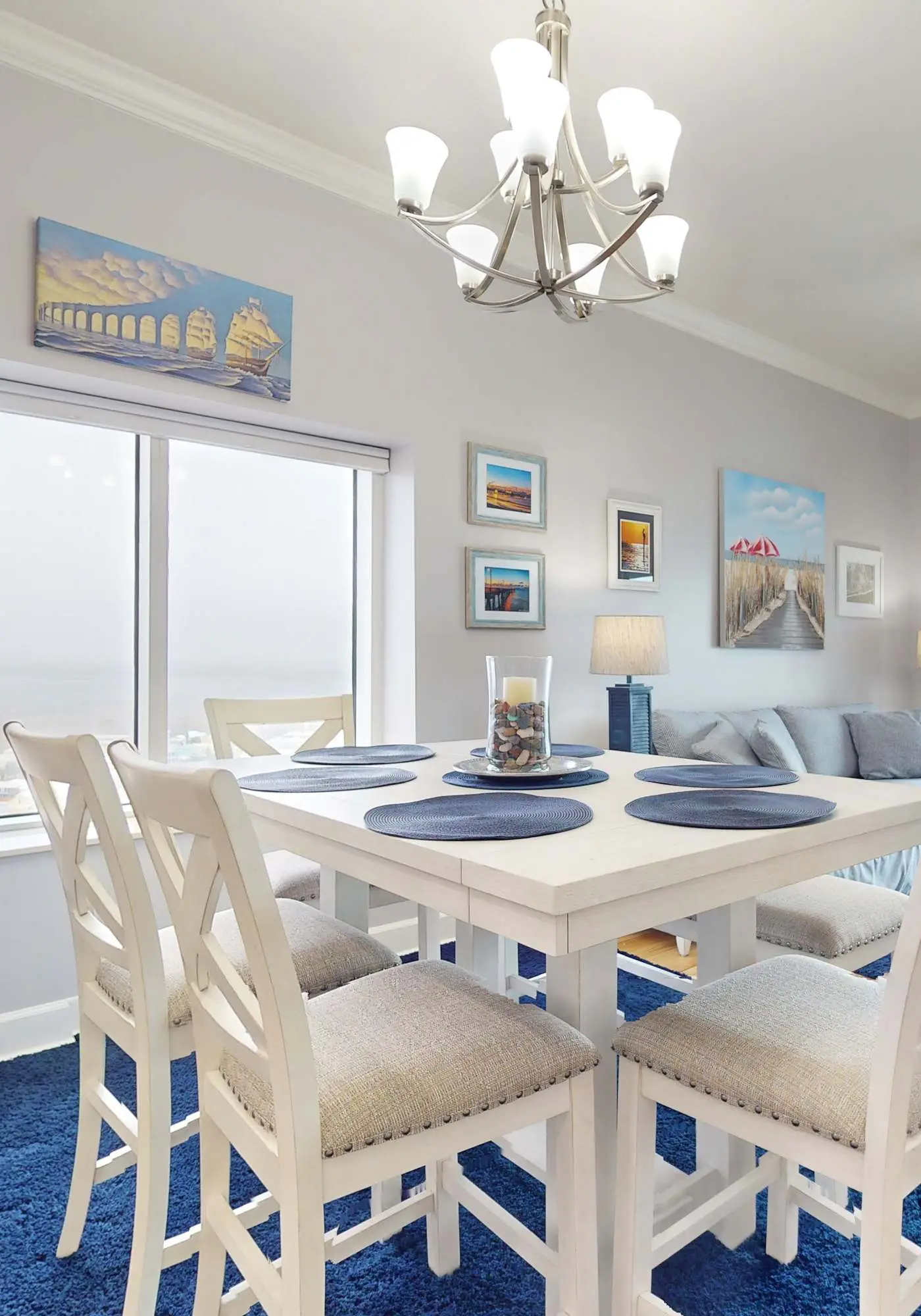 Waterfront home with a private deck, gas grill, WiFi, & central AC