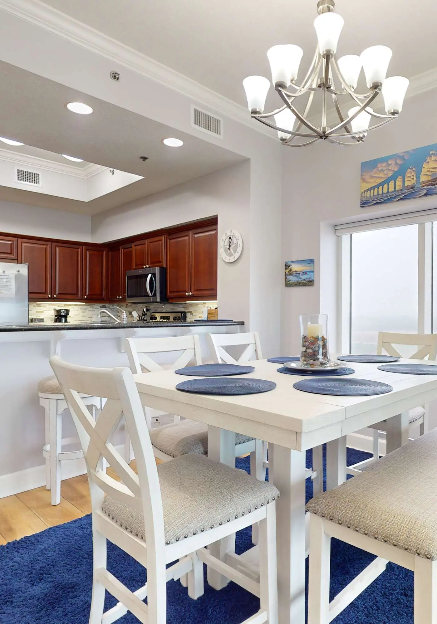 Waterfront home with a private deck, gas grill, WiFi, & central AC